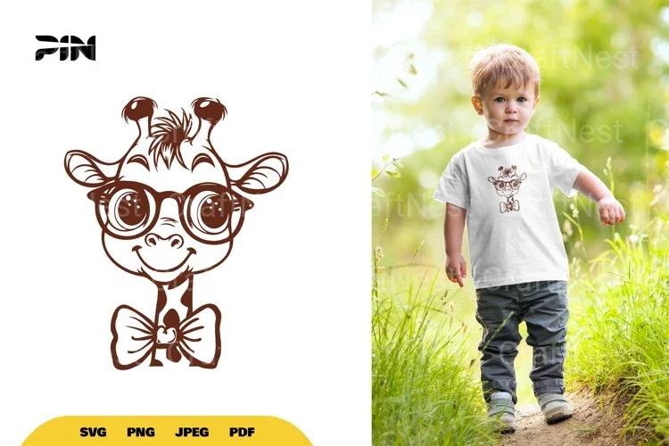 Kawaii Giraffe Chibi and Cute Clipart Bundle