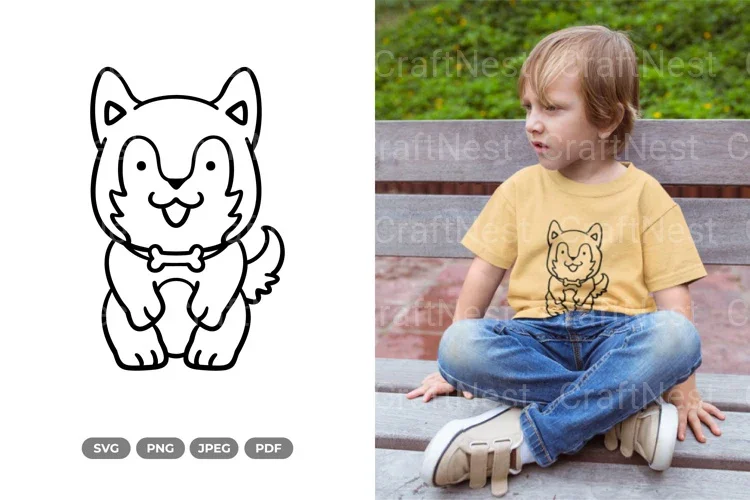 Kawaii Puppy Pet SVG Bundle