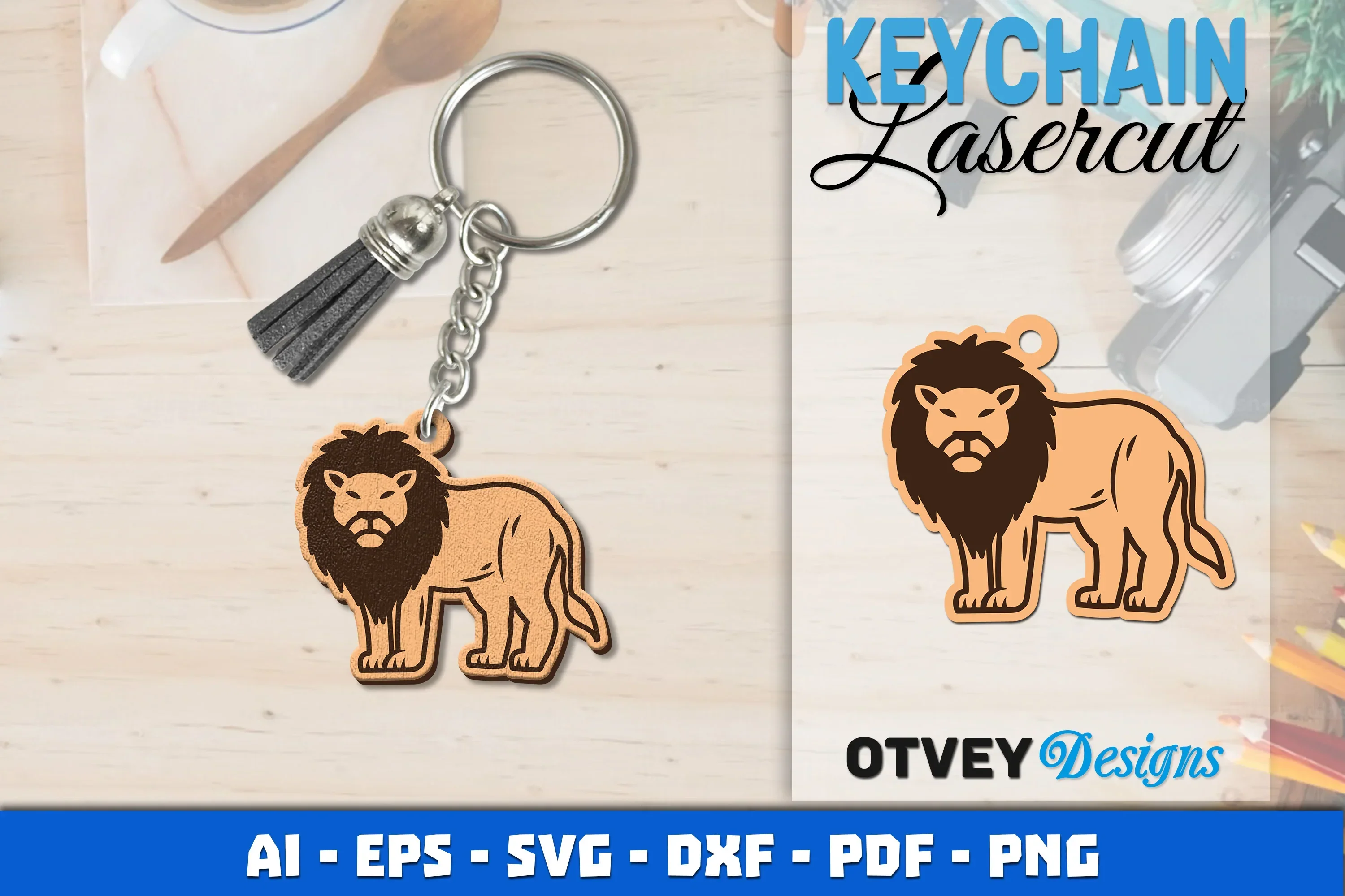 Keychain Animal Lasercut SVG Bundle