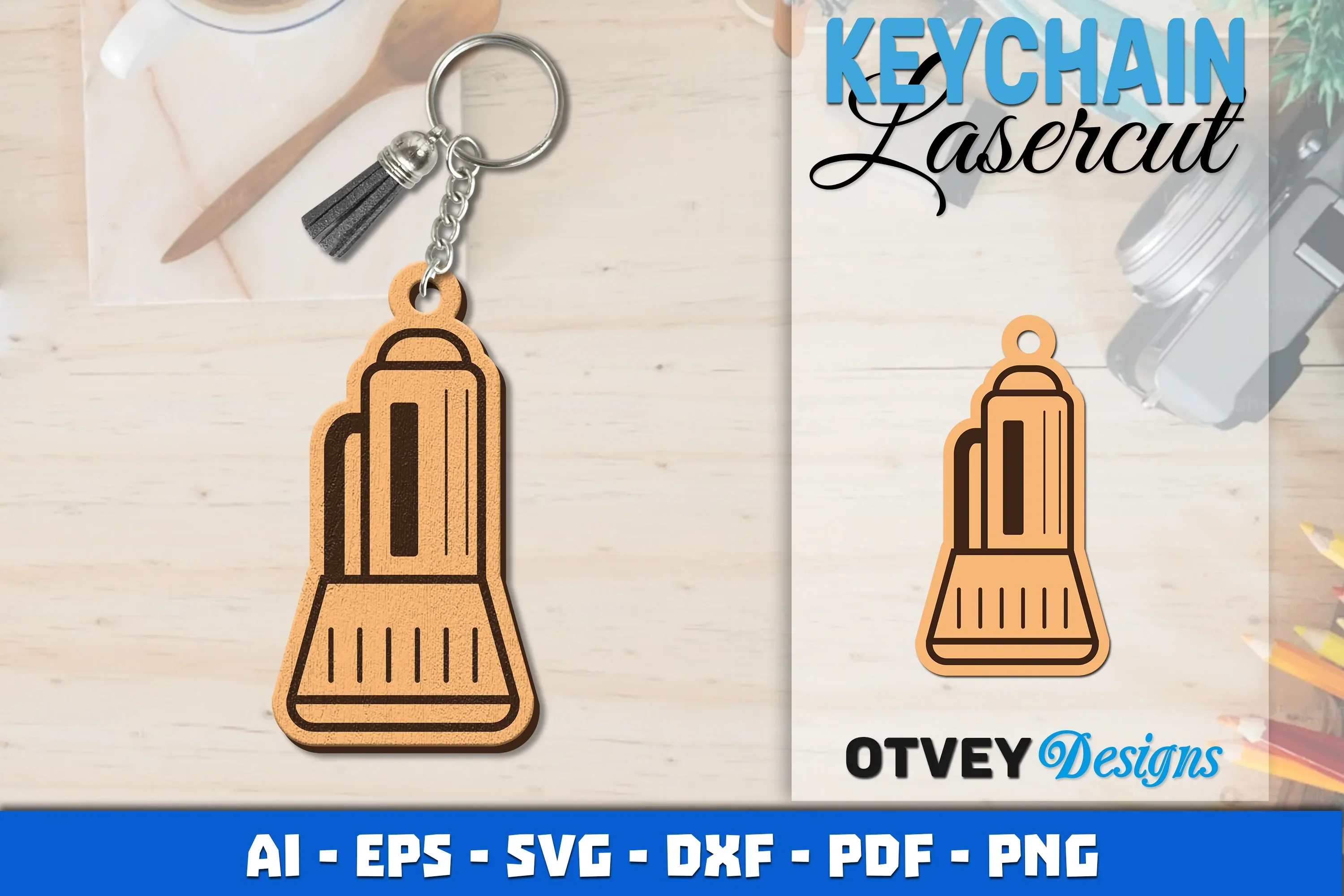 Keychain Diving Lasercut SVG Bundle