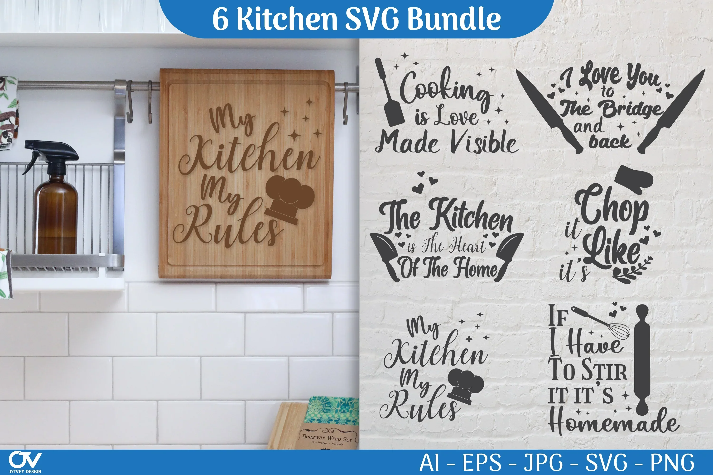 Kitchen Decal SVG Bundle - Image 3