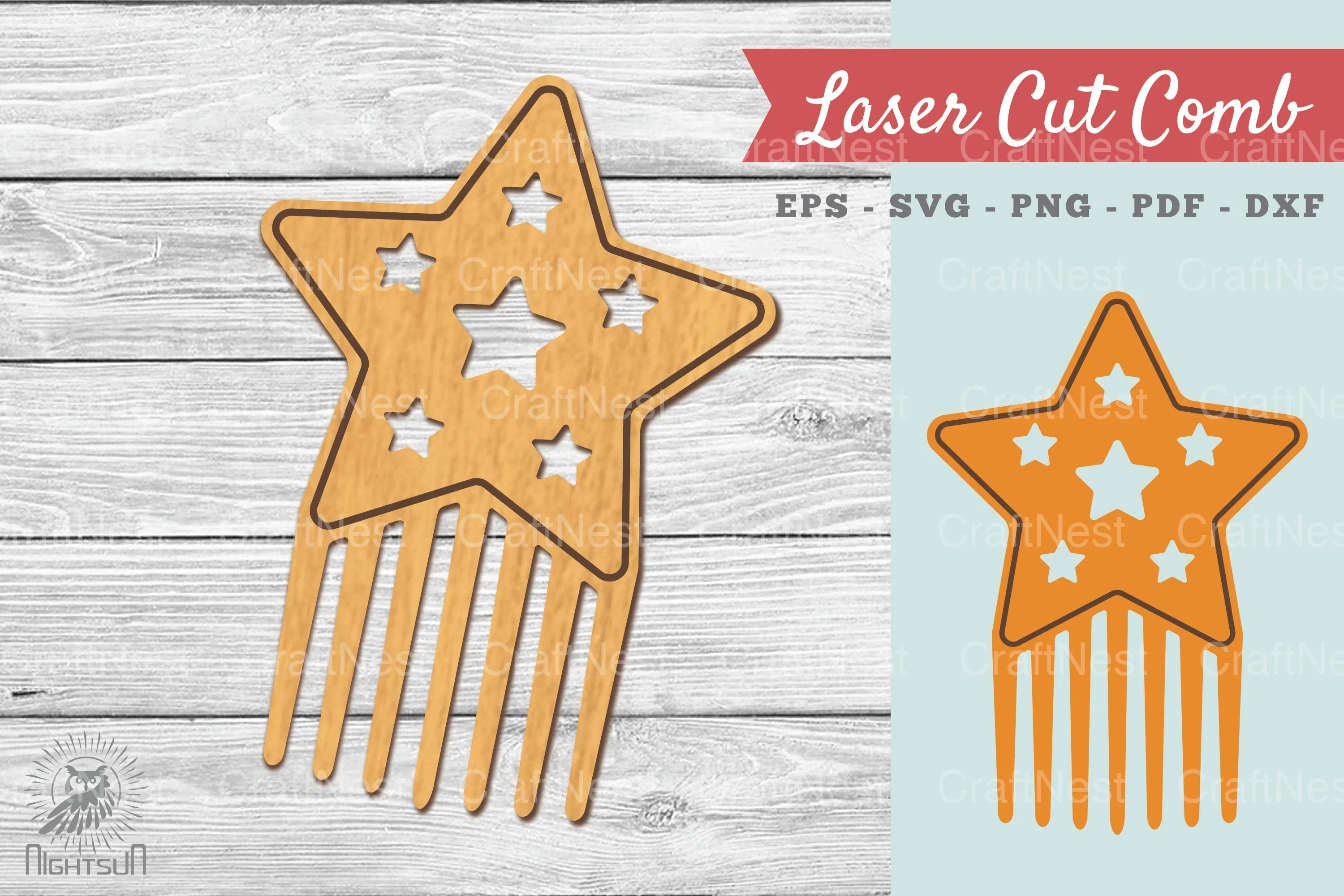 Laser Cut Comb SVG Bundle