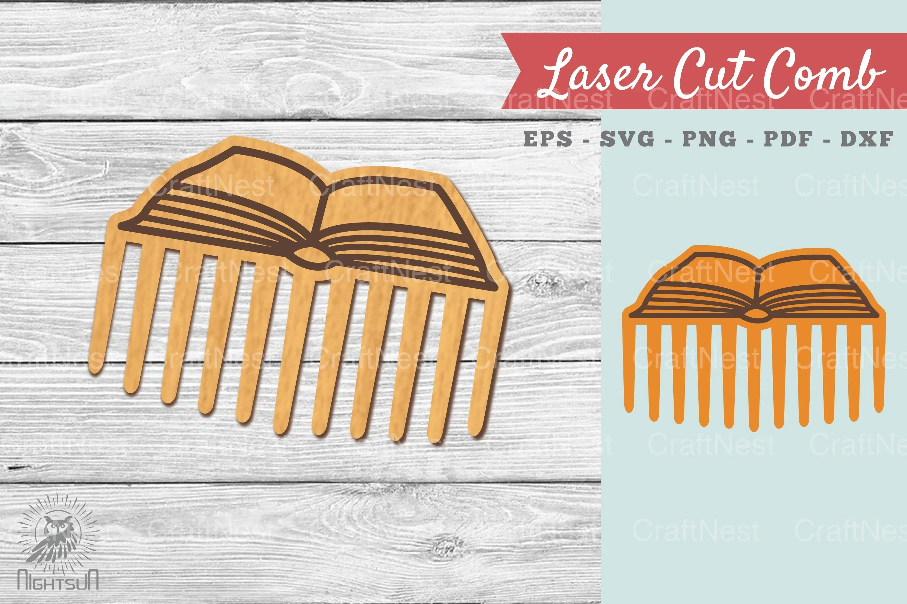 Laser Cut Comb SVG Design Bundle