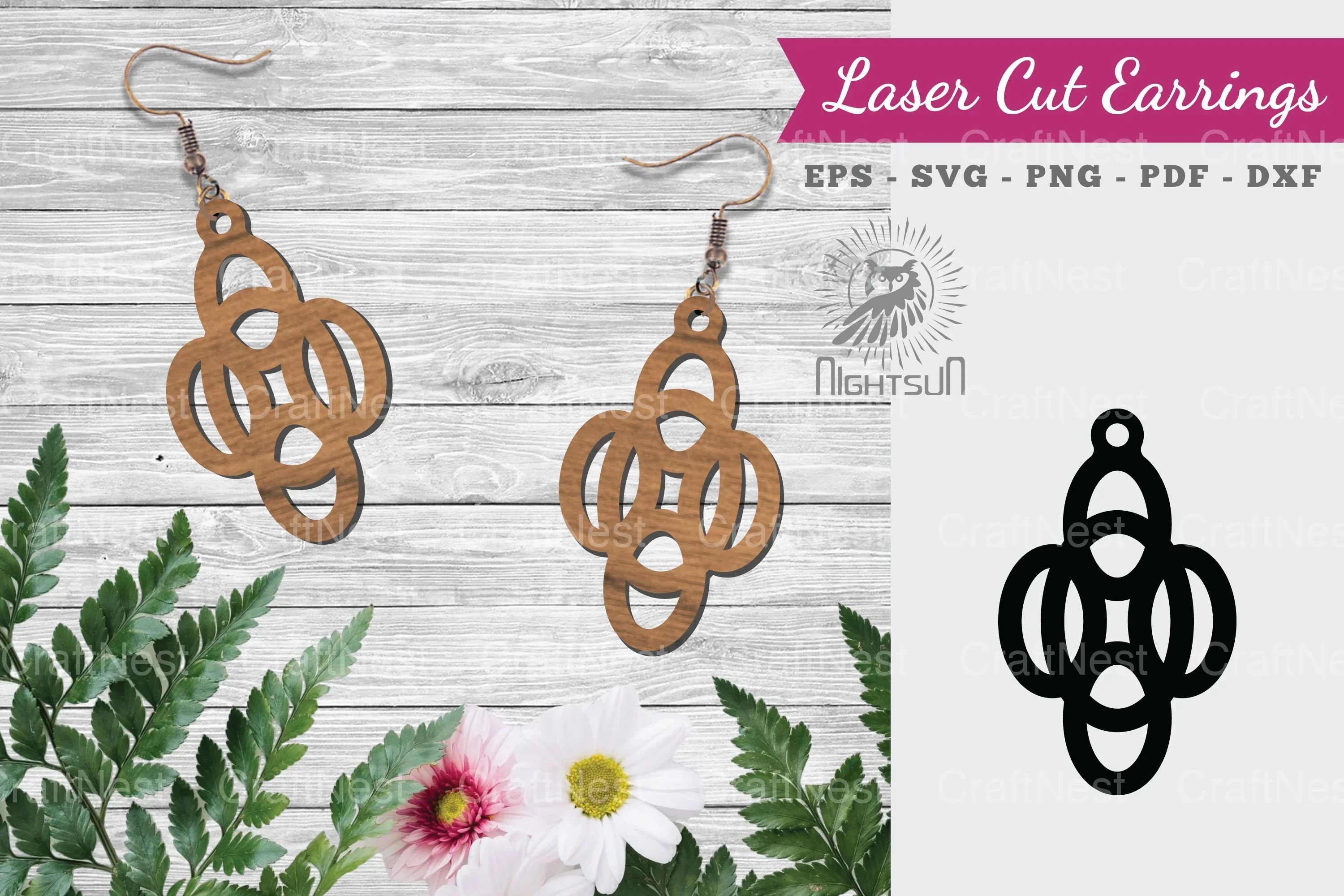 Laser Cut Earrings SVG Bundle