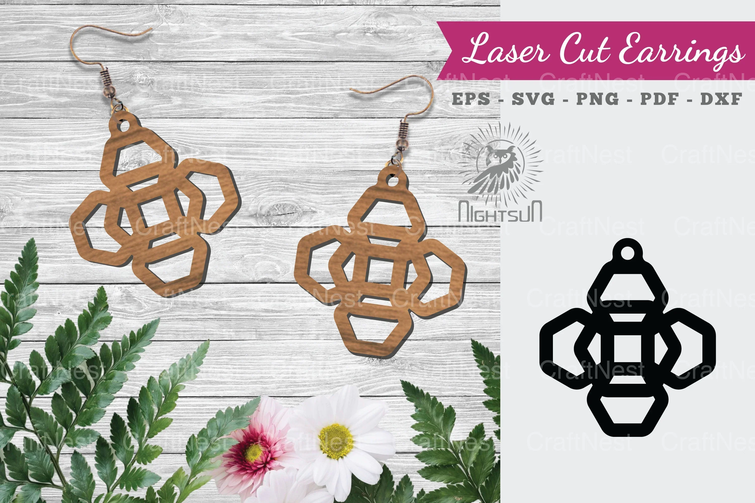 Laser Cut Earrings SVG Bundle