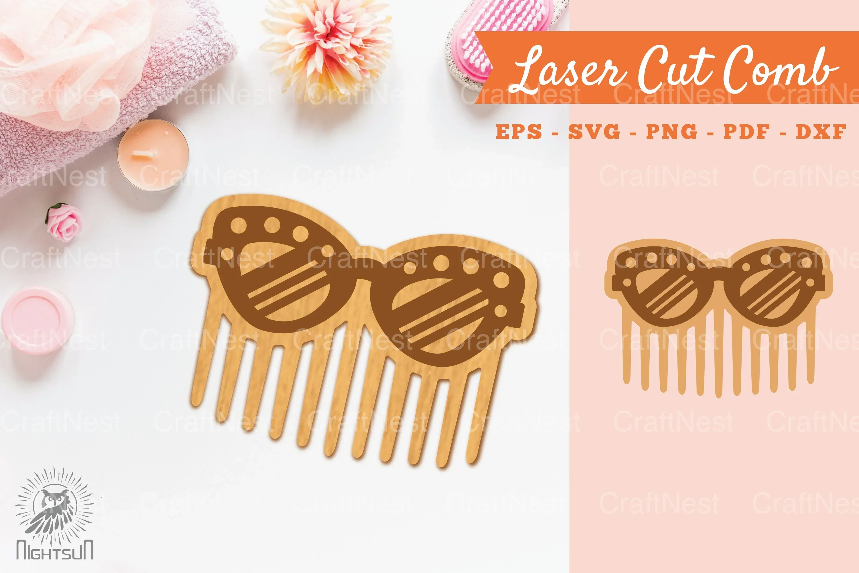 Laser Cut Glasses Comb SVG Bundle
