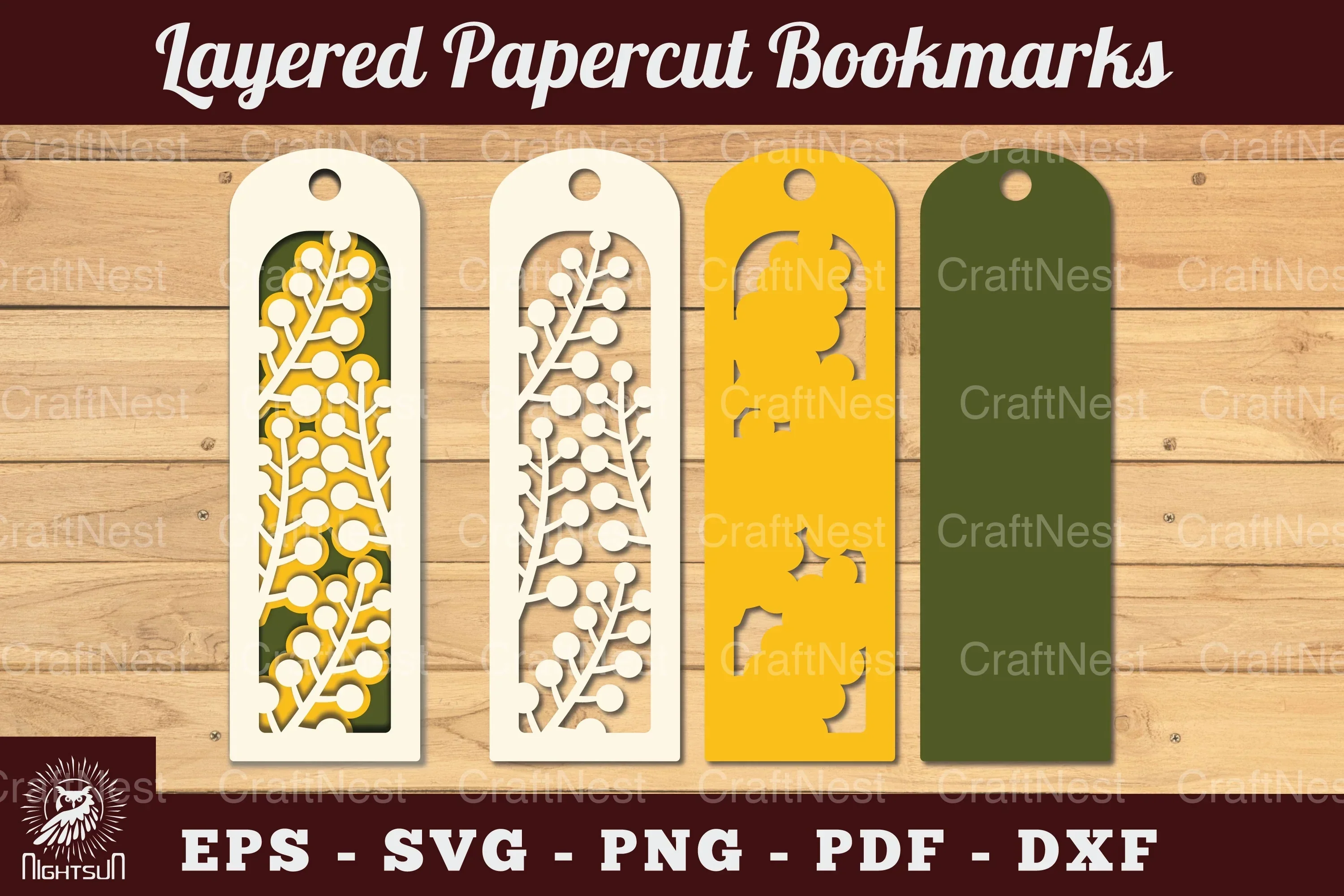 Leaves Bookmark SVG Bundle