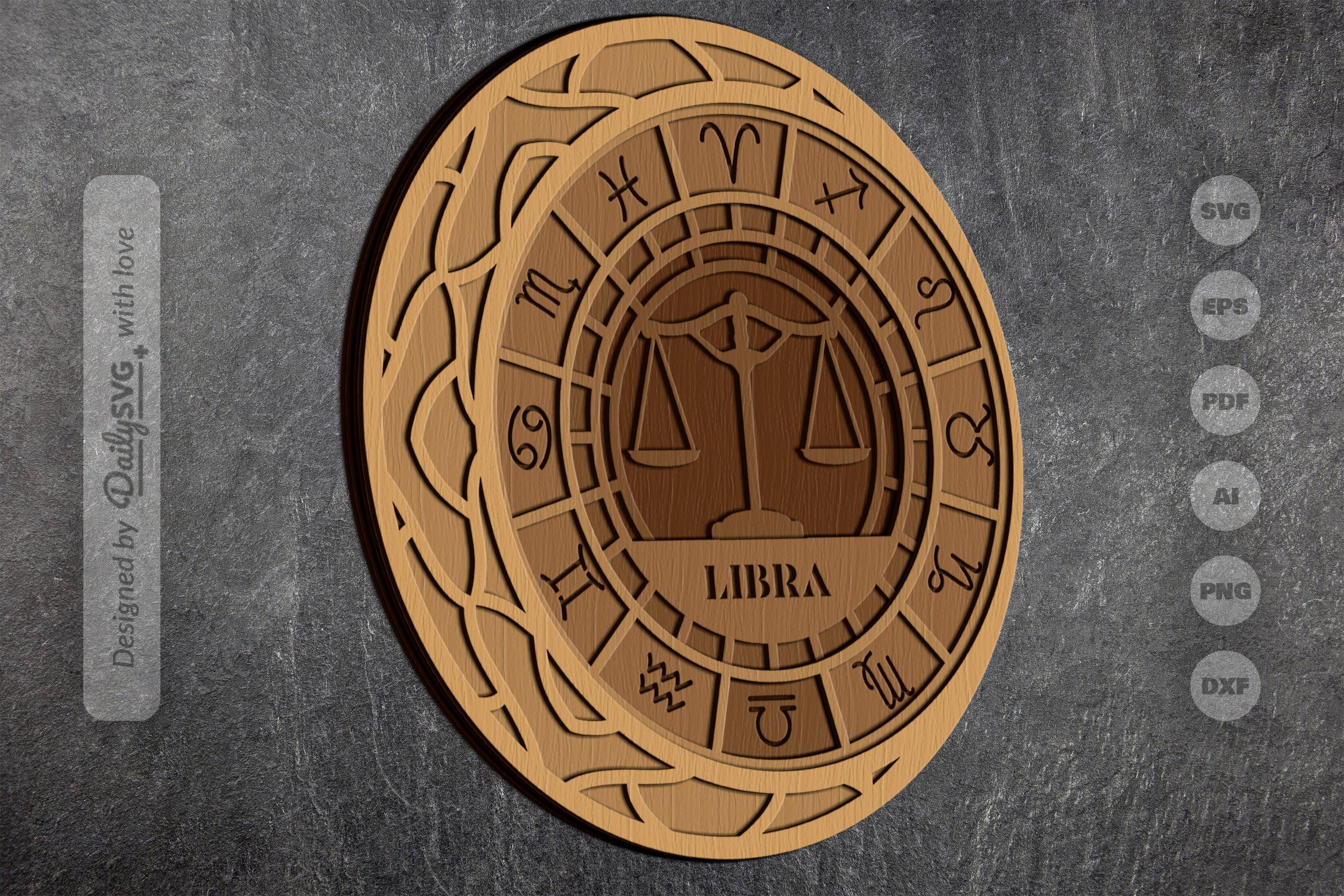 Libra Zodiac Laser Cut SVG Bundle - Image 3