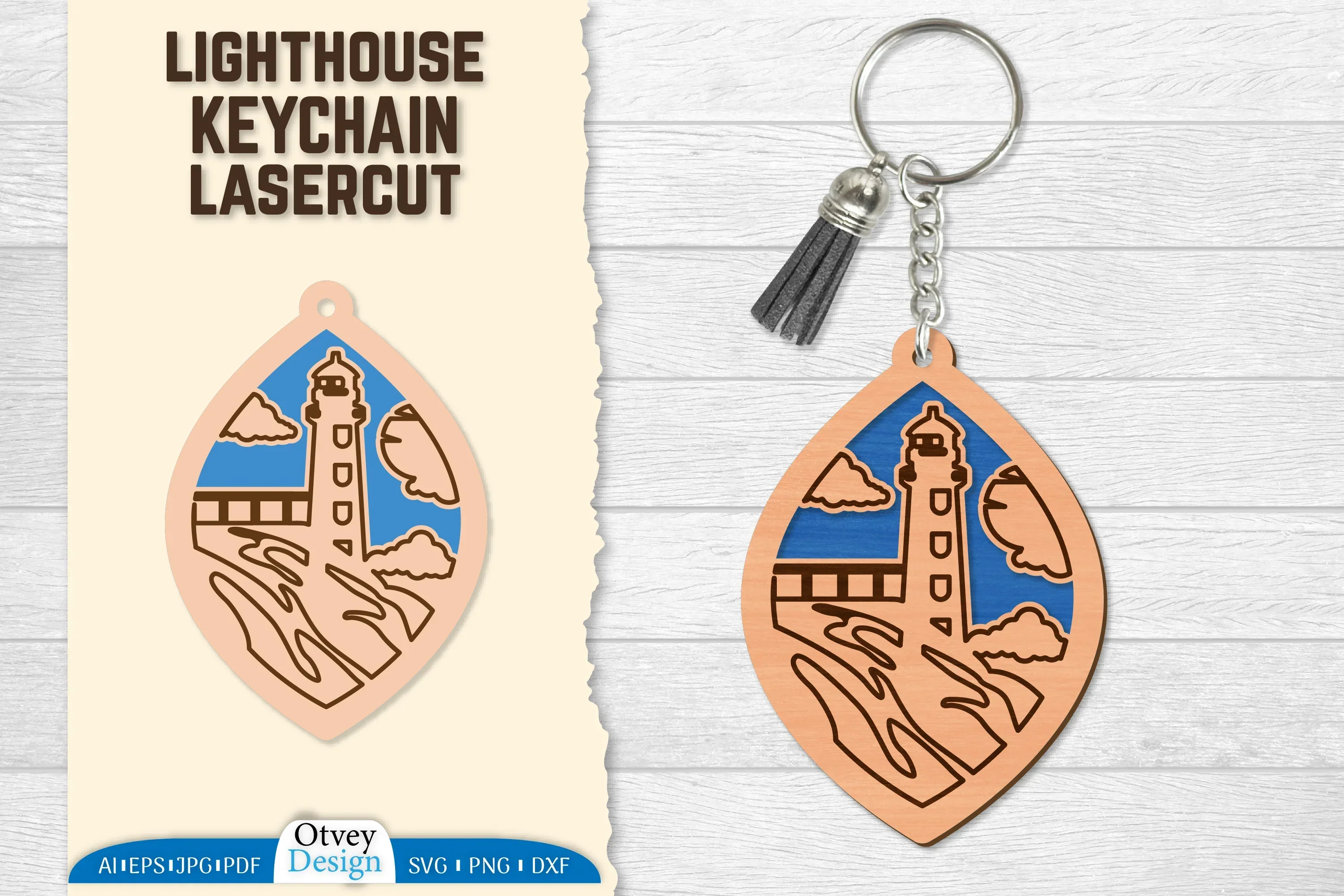 Lighthouse Lasercut Ornament SVG Bundle
