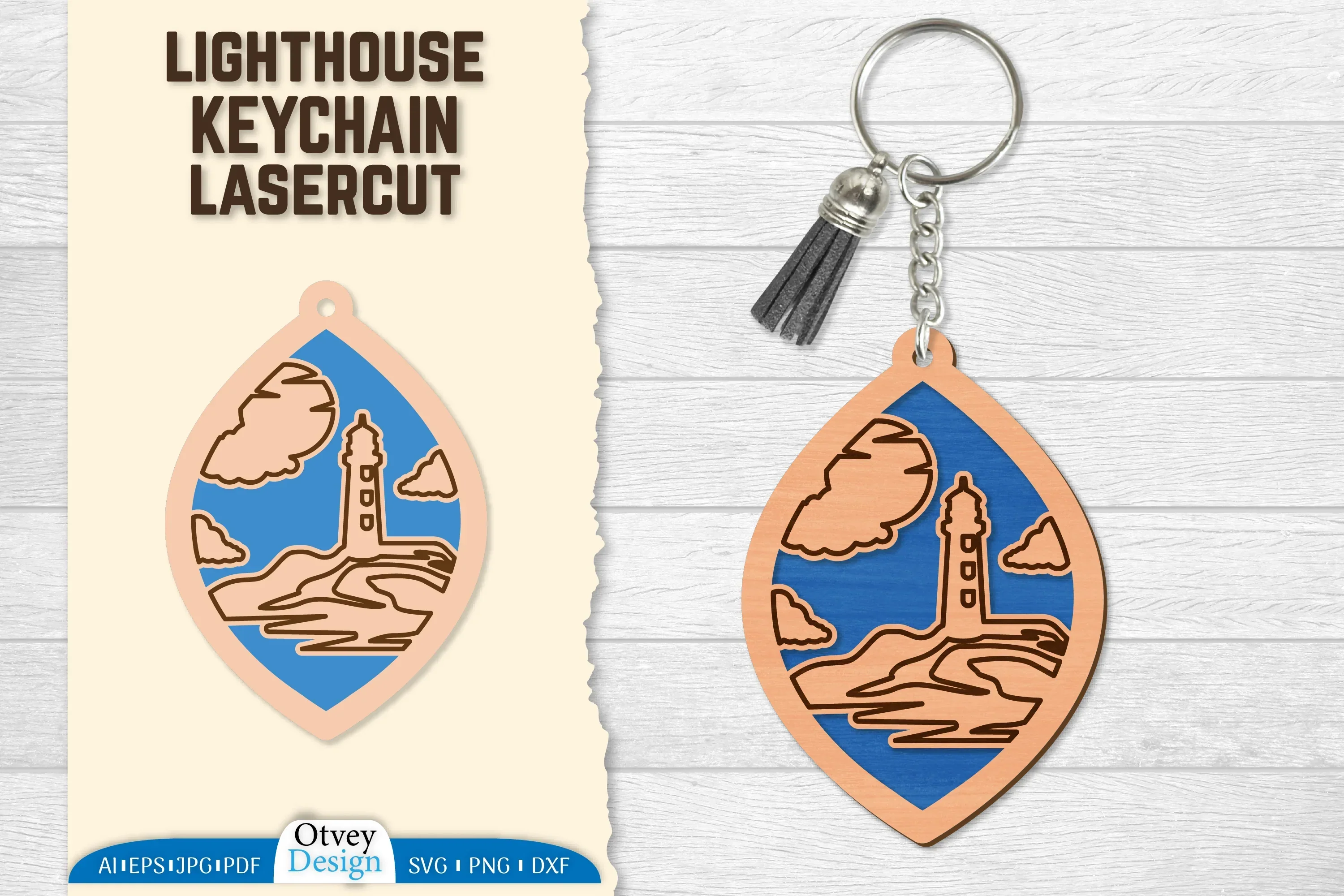 Lighthouse Lasercut Ornament SVG Bundle
