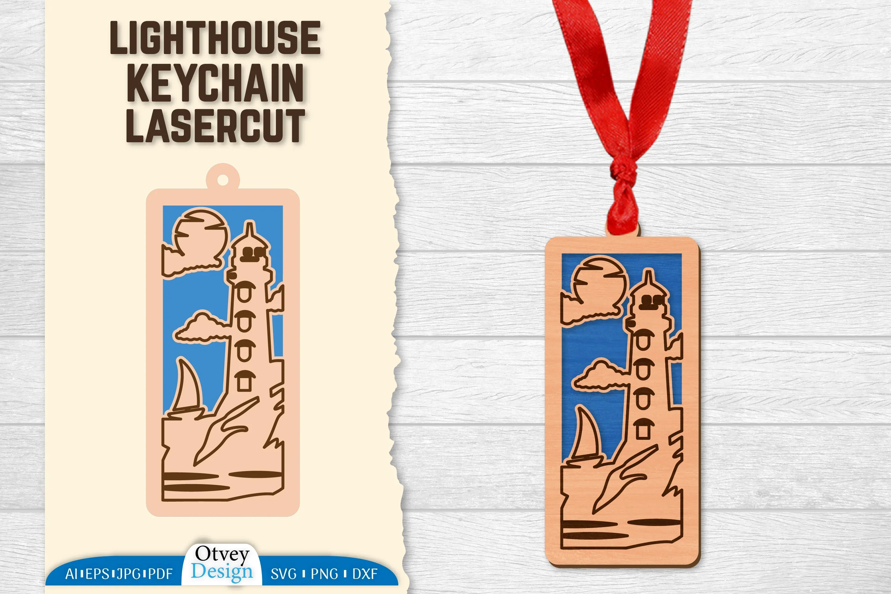 Lighthouse Lasercut Ornament SVG Bundle