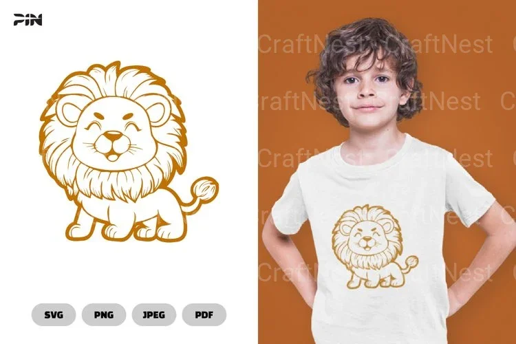 Lion Cartoon Clipart Bundle