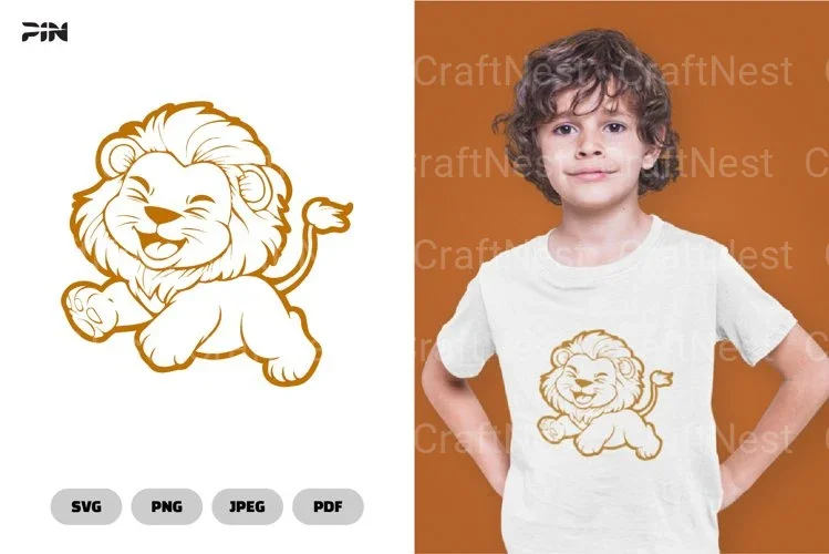 Lion Cartoon Clipart Bundle
