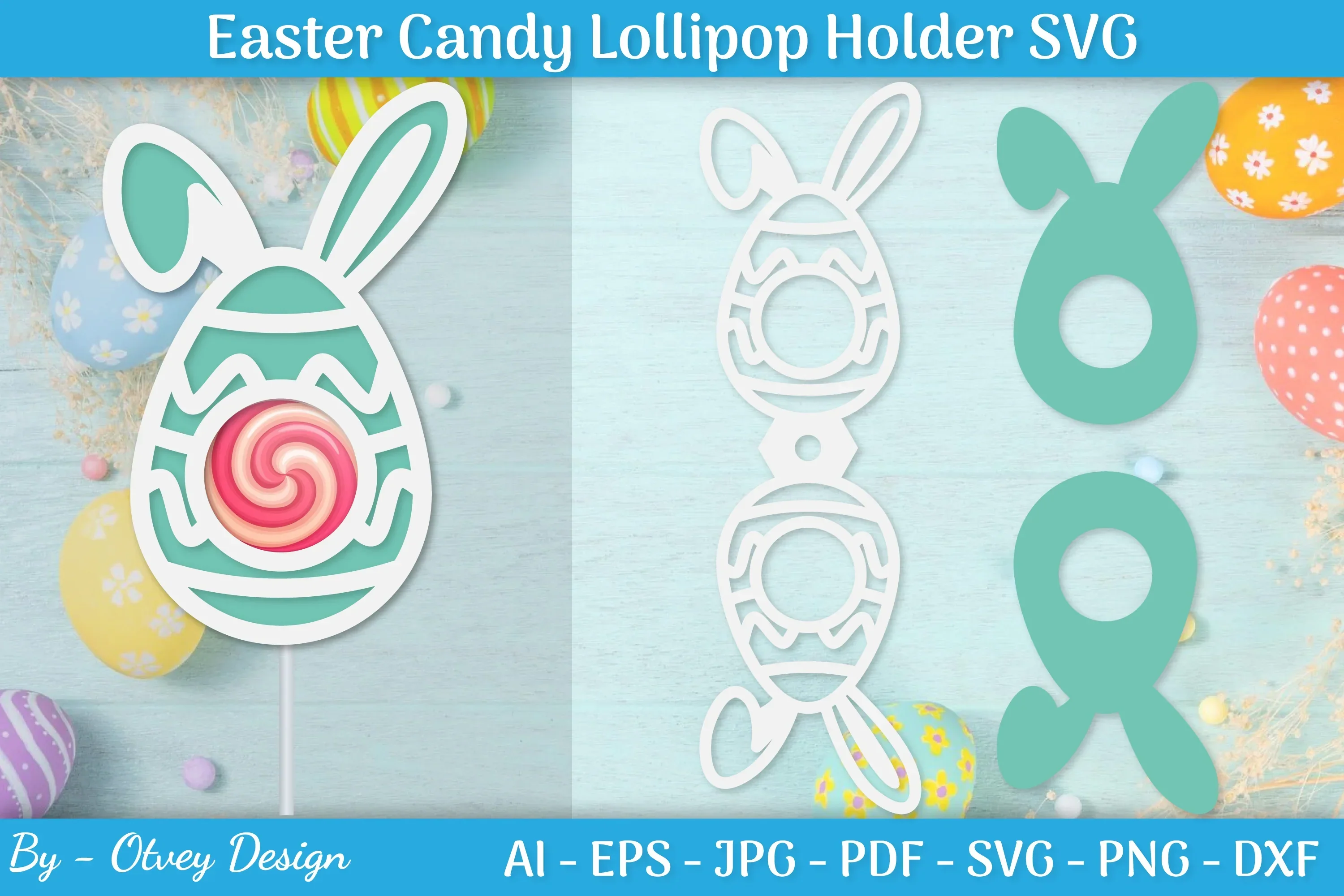 Lollipop Holder Easter Egg SVG Bundle
