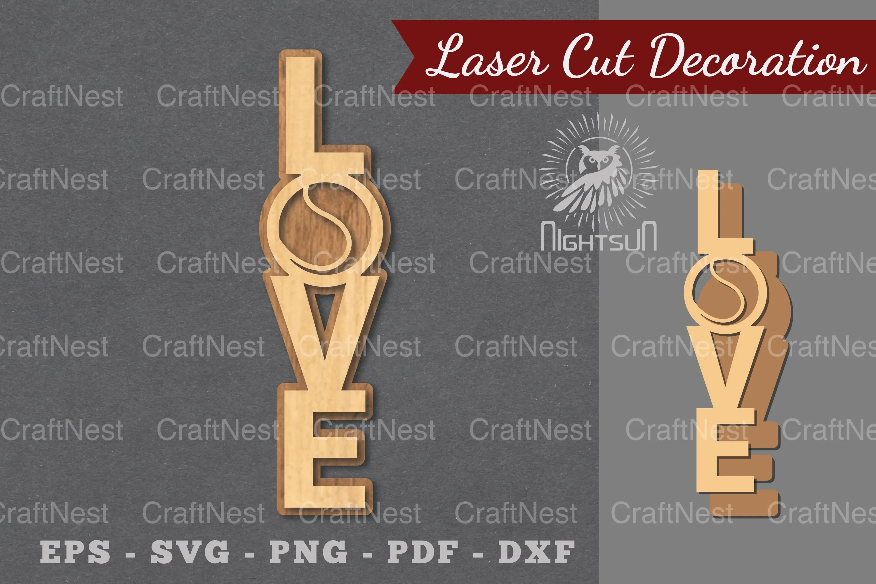Love Baseball Laser Cut Decoration Clipart Bundle