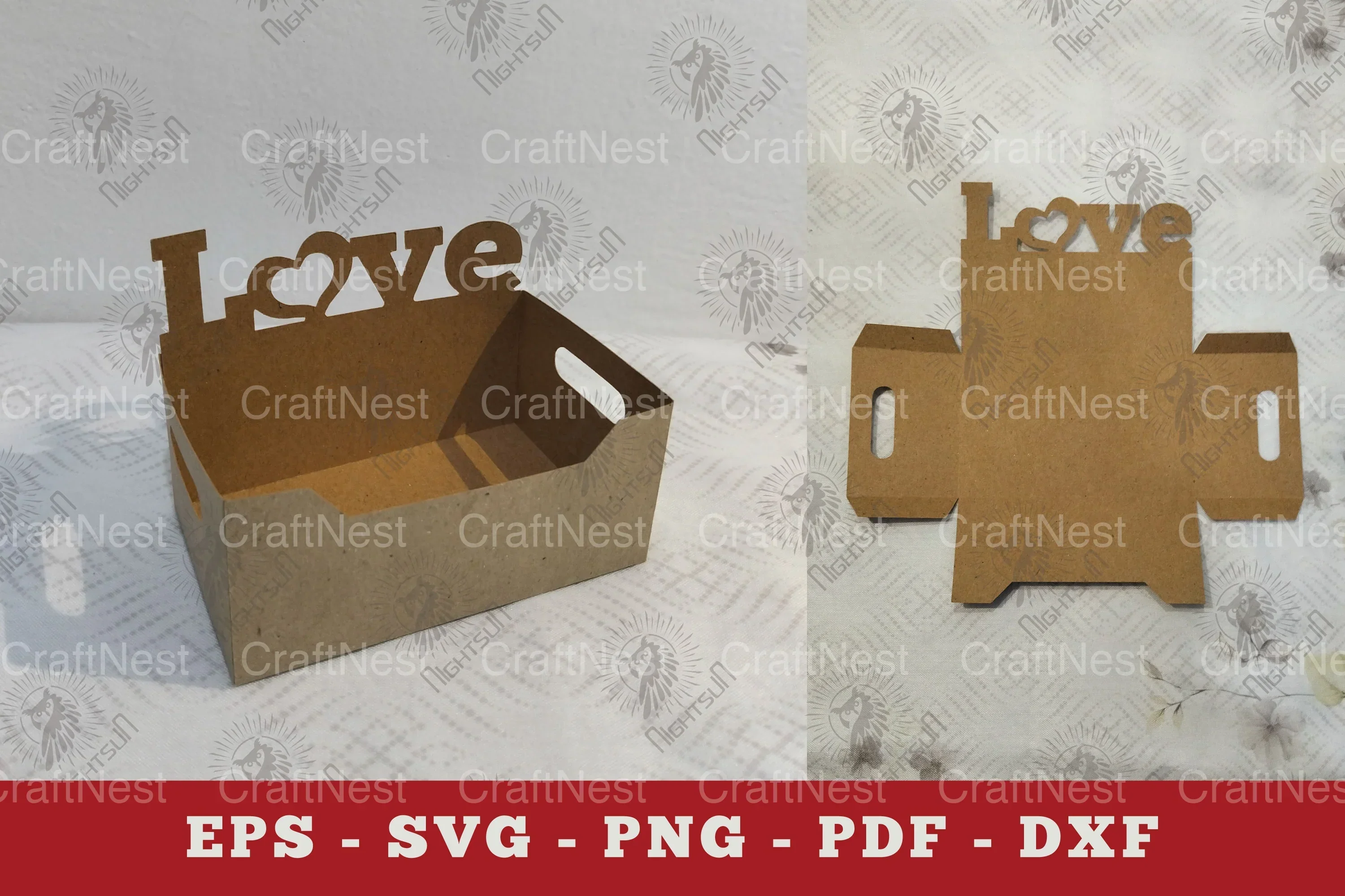 Love Box Display Papercut SVG Bundle