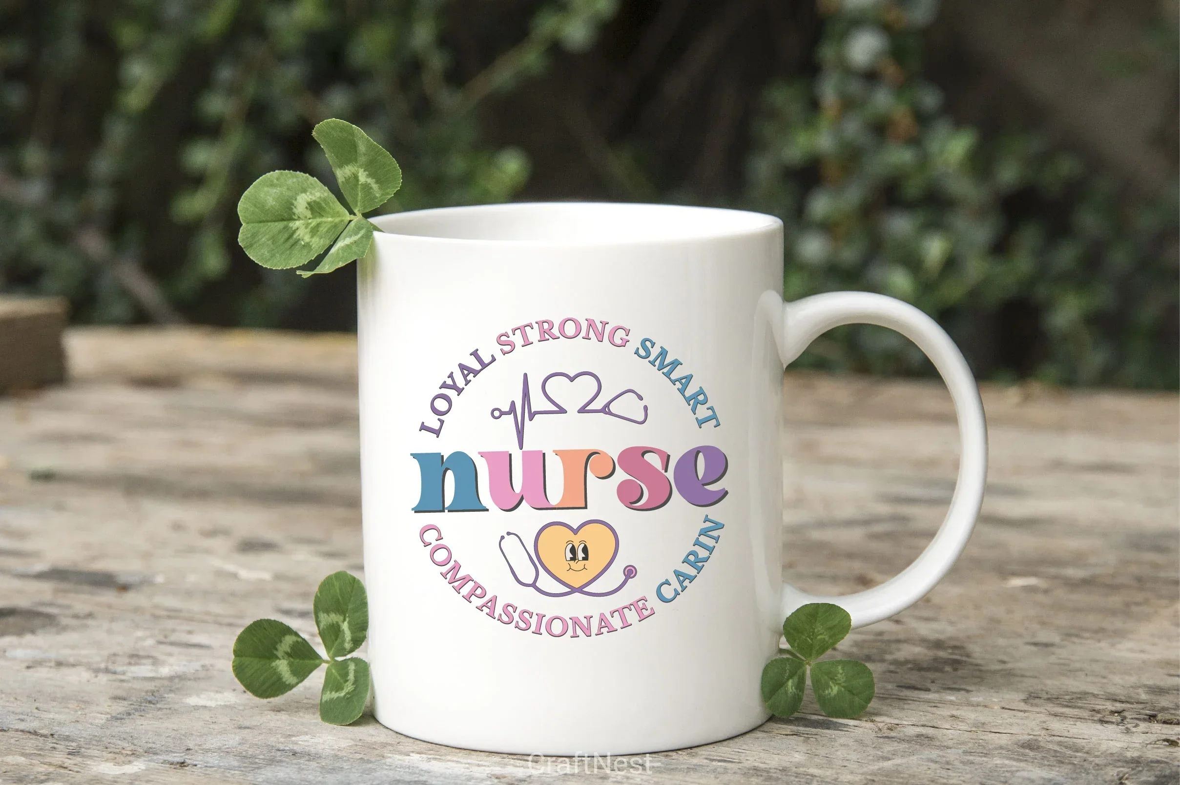 Loyal Strong Smart Nurse Compassionate Caring SVG Bundle - Image 3
