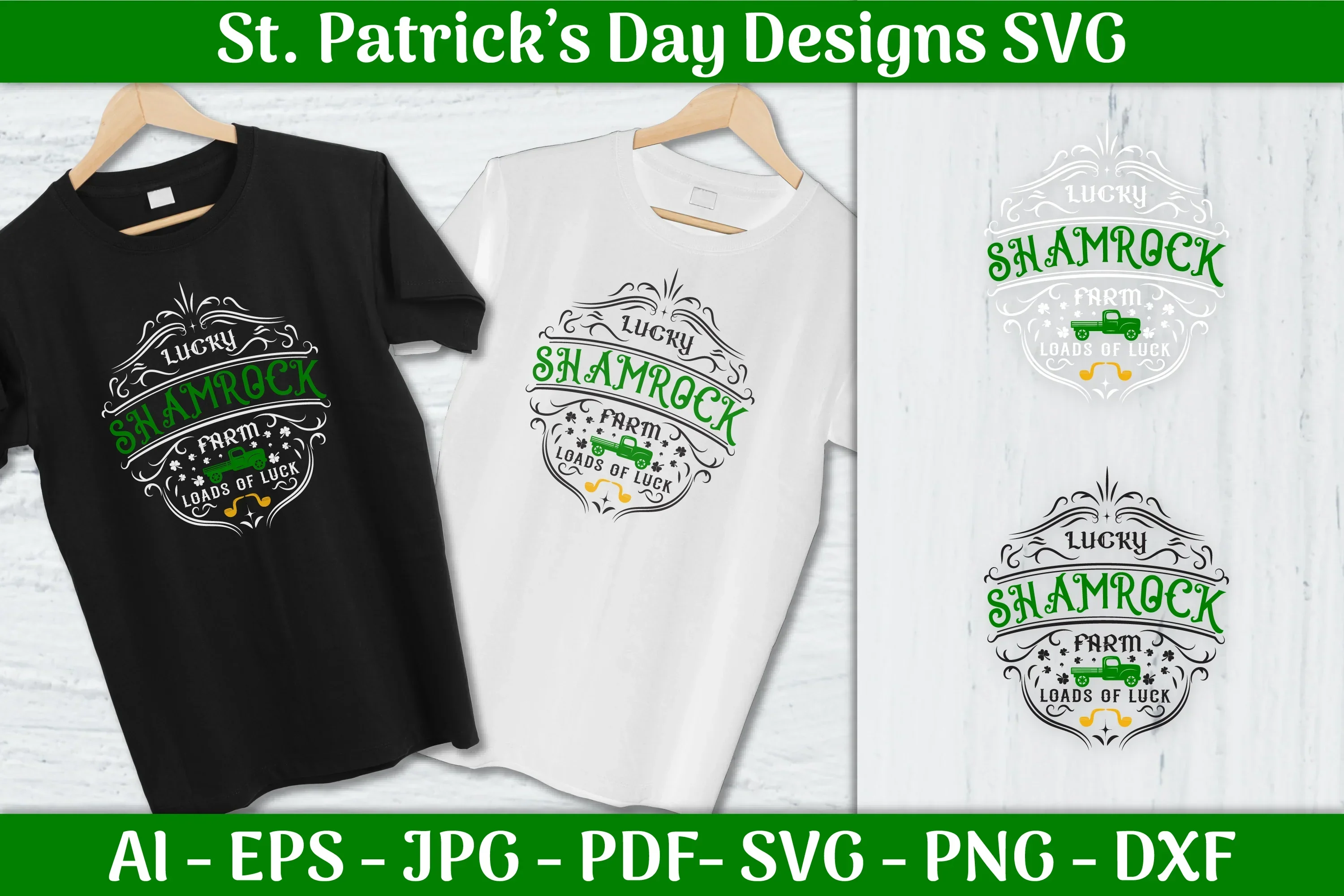 Lucky Shamrock St Patrick's Day SVG Bundle1