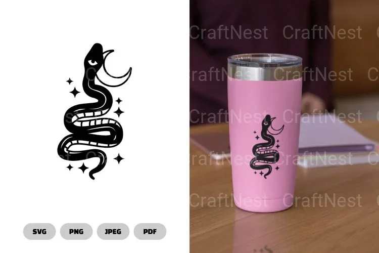 Magical Celestial Snake SVG Bundle