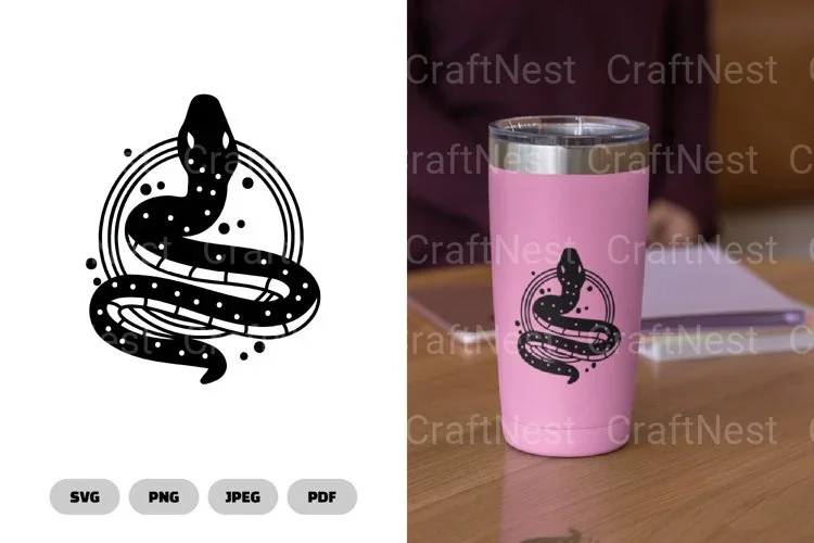 Magical Celestial Snake SVG Bundle
