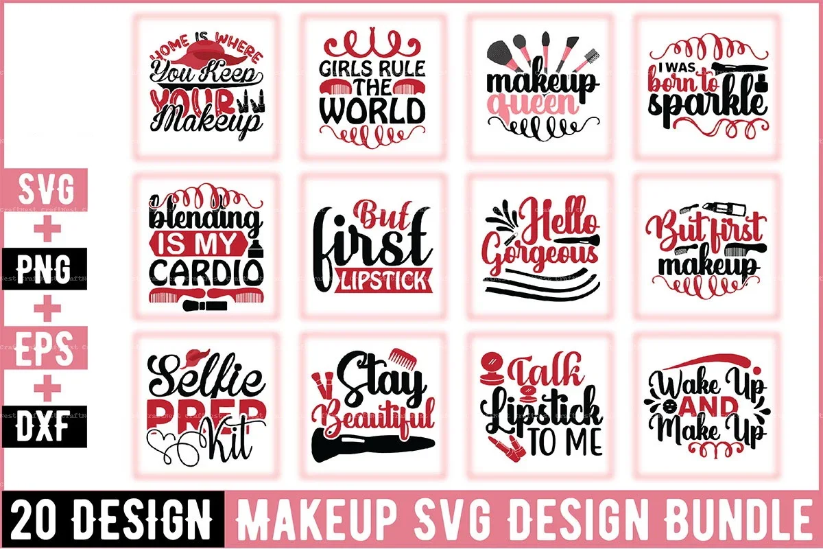 Makeup Design SVG Bundle