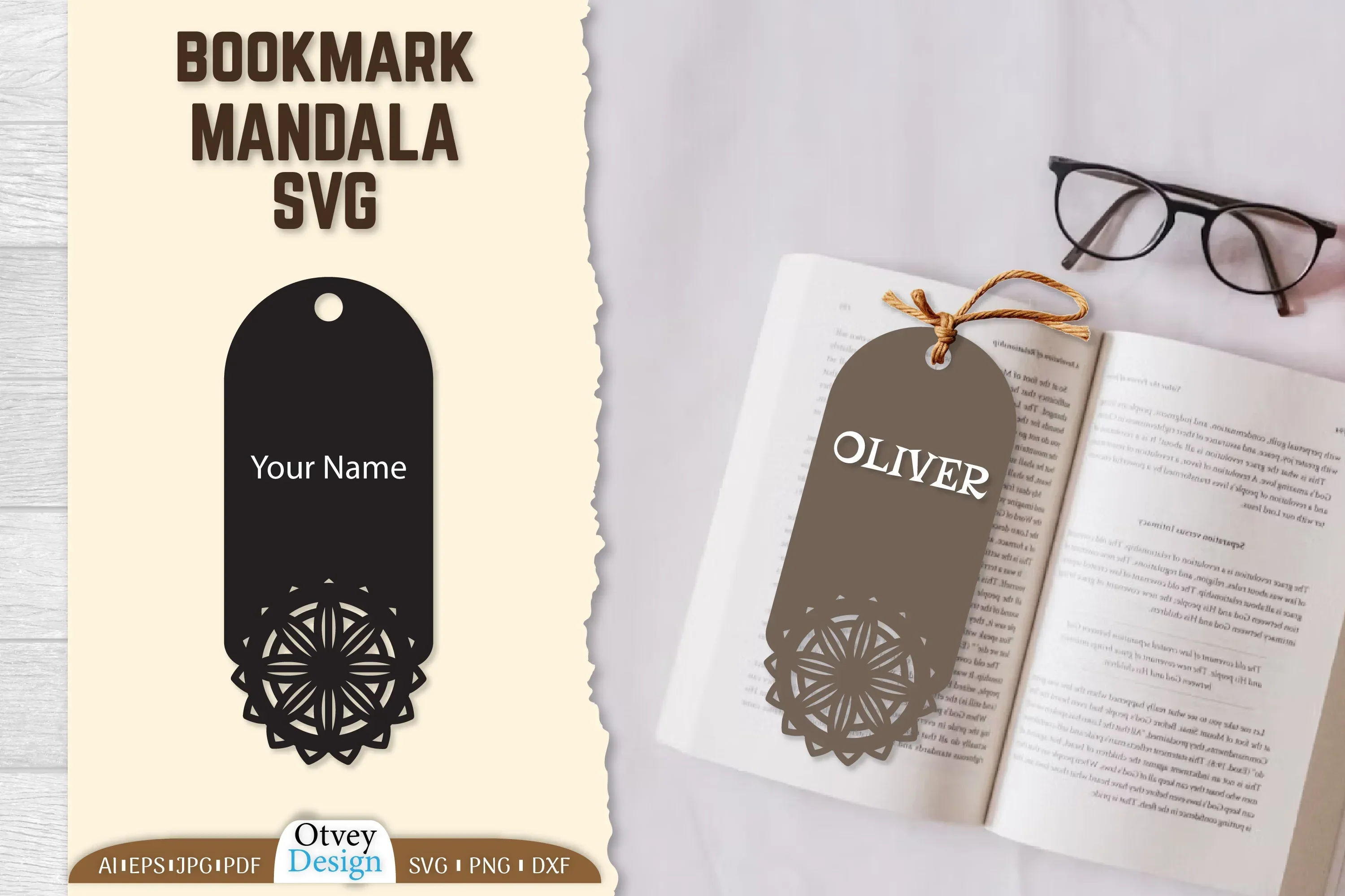 Mandala Bookmark SVG Bundle
