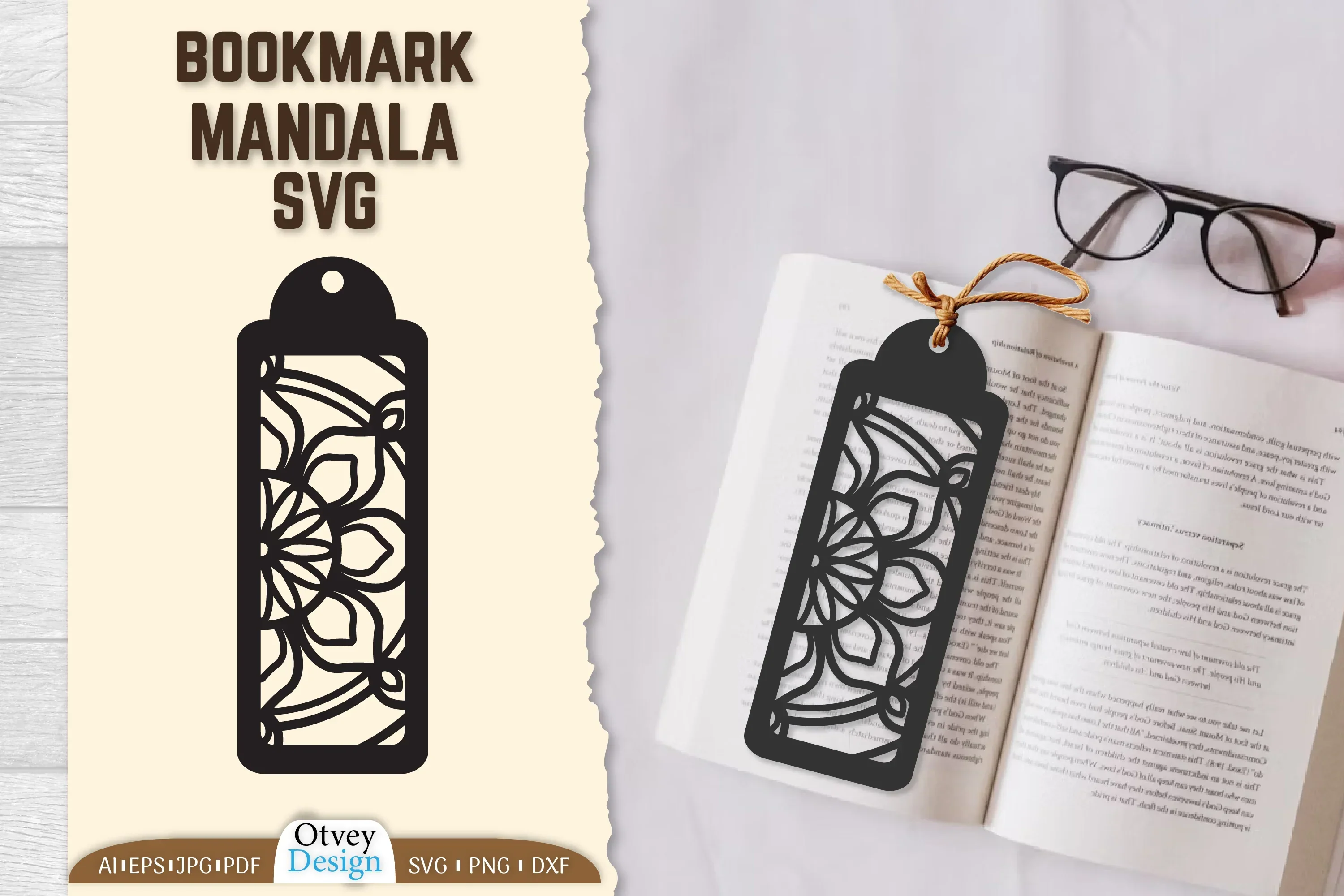 Mandala Bookmark SVG Bundle