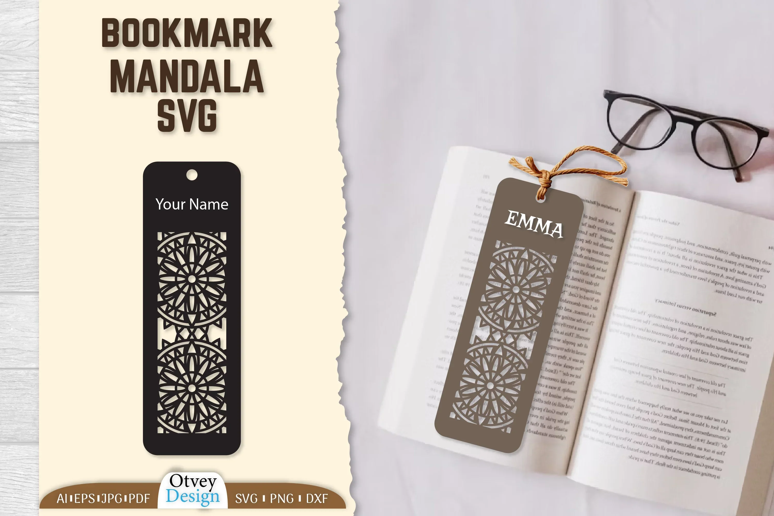 Mandala Bookmark SVG Bundle