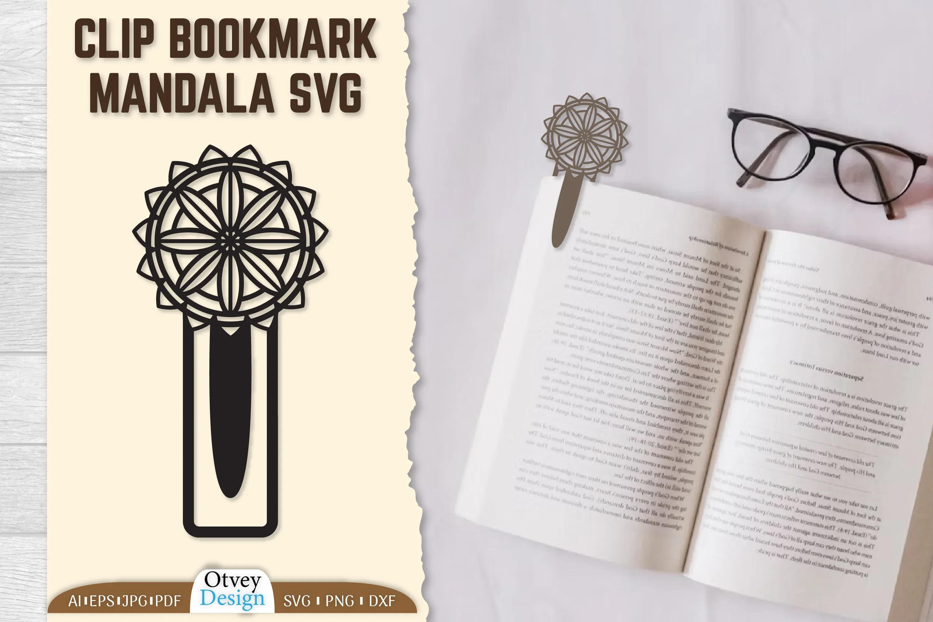 Mandala Clip Bookmark SVG Bundle