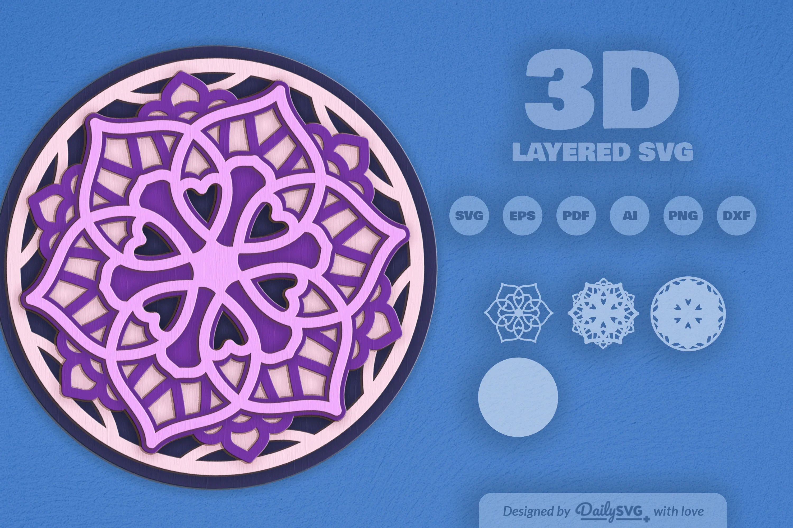 Mandala Deco Laser Cut SVG Bundle - Image 2
