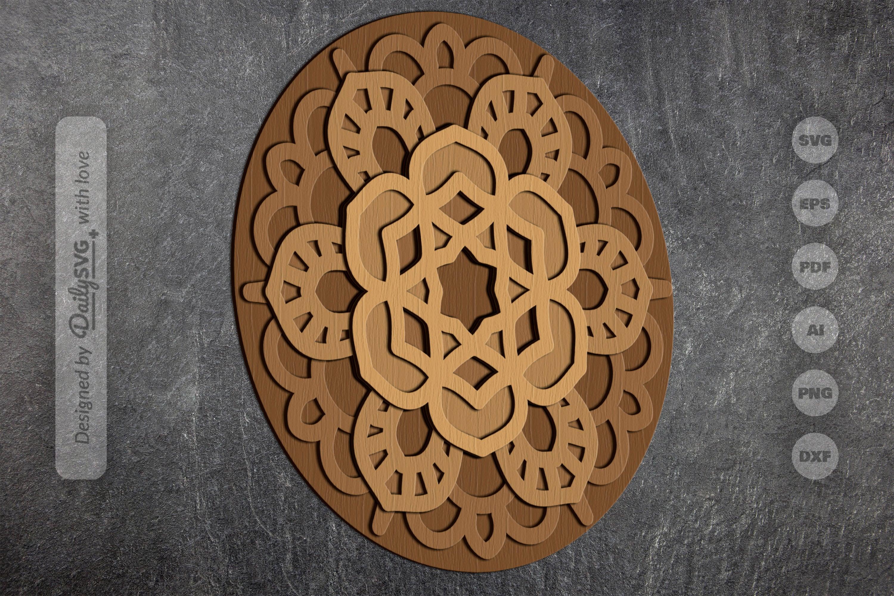 Mandala Laser Cut SVG Bundle - Image 3