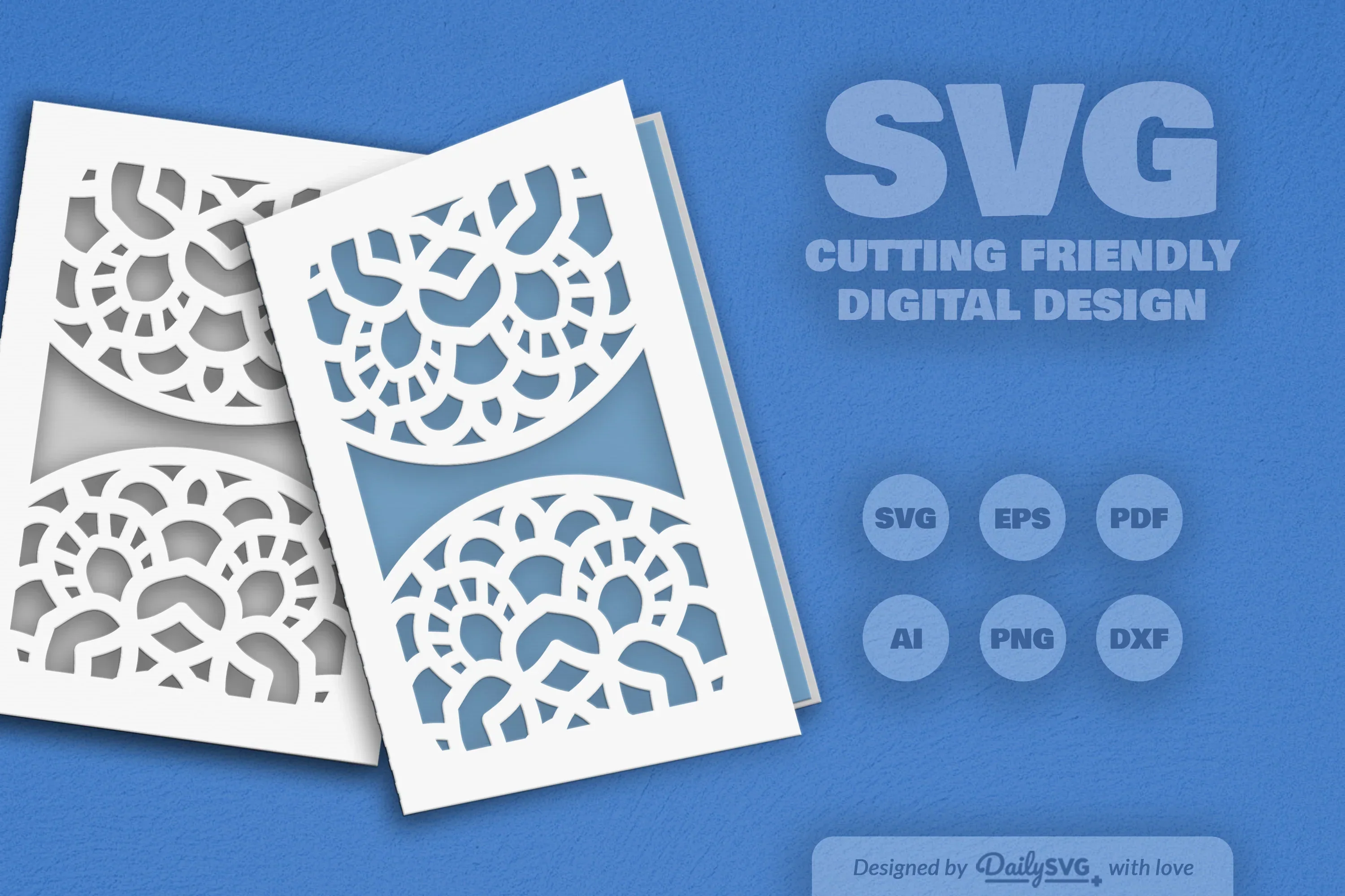 Mandala Mirror Papercut SVG Bundle - Image 2