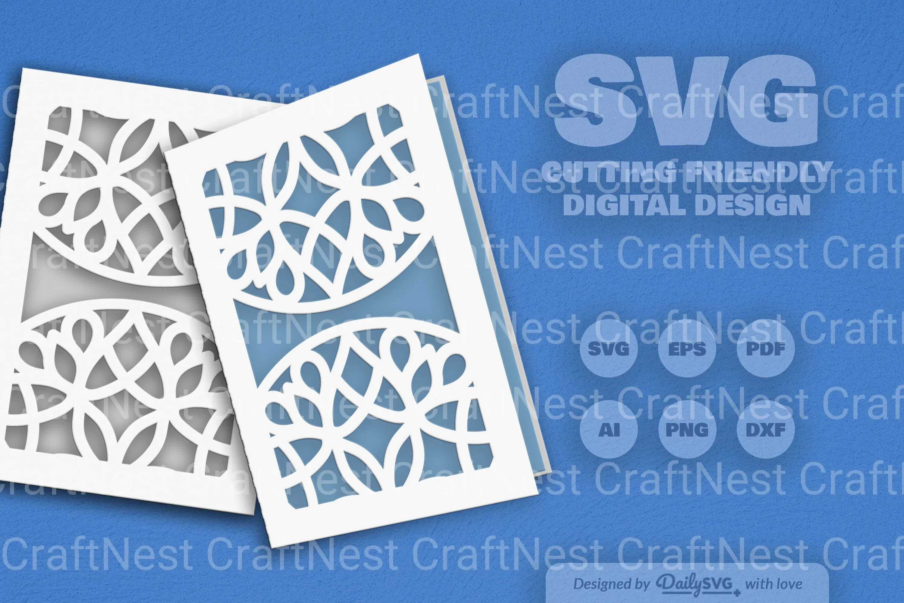 Mandala Mirror Papercut SVG Bundle - Image 3