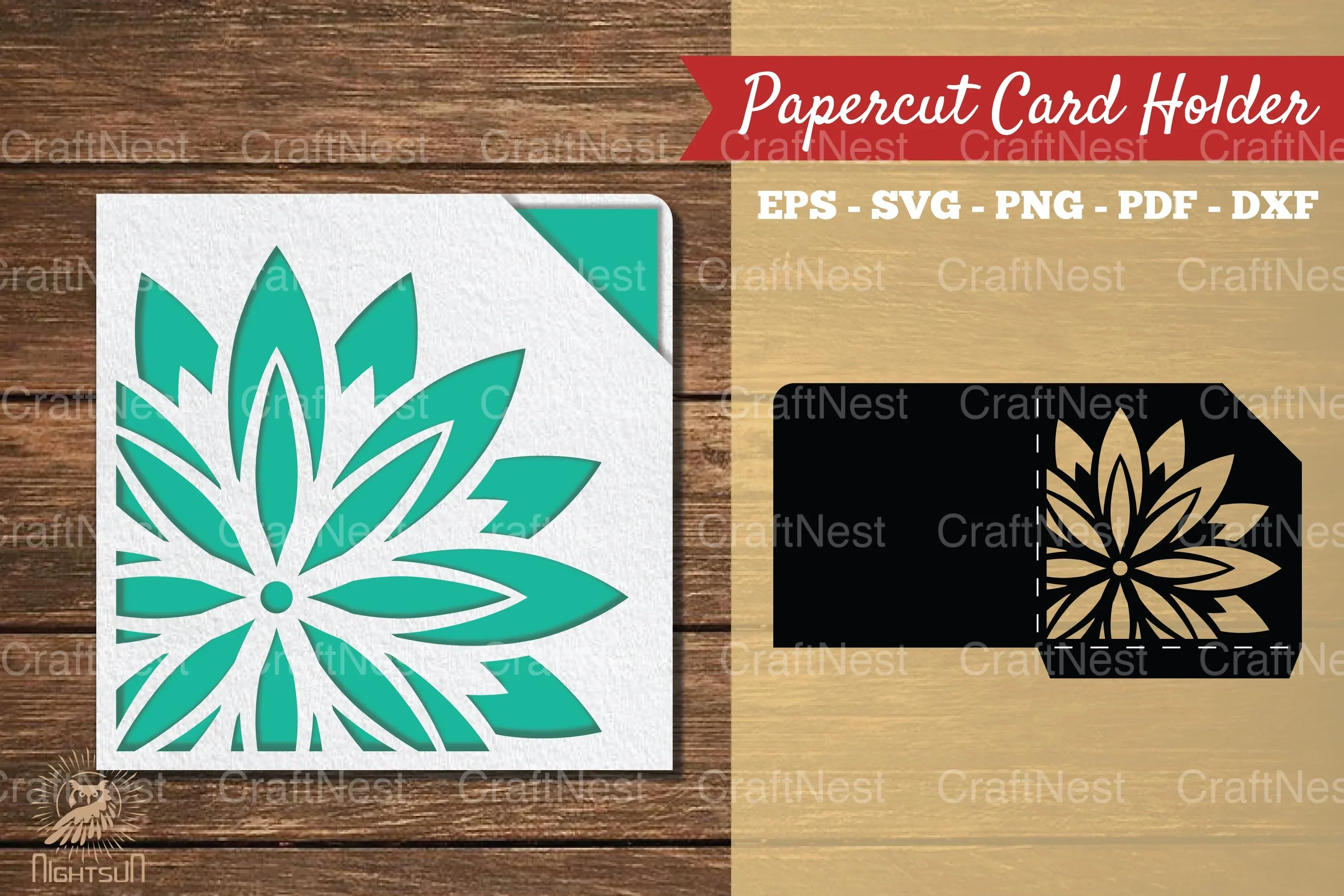 Mandala Papercut Card Holder SVG Bundle