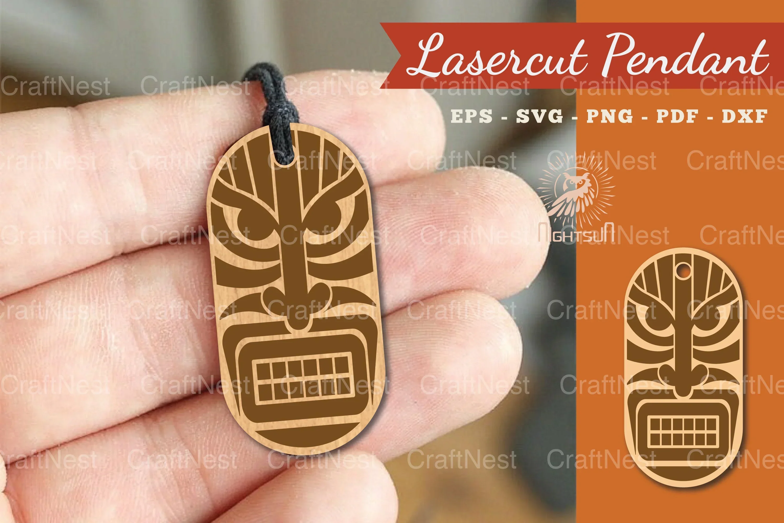 Mask Laser Cut Pendant Design Bundle