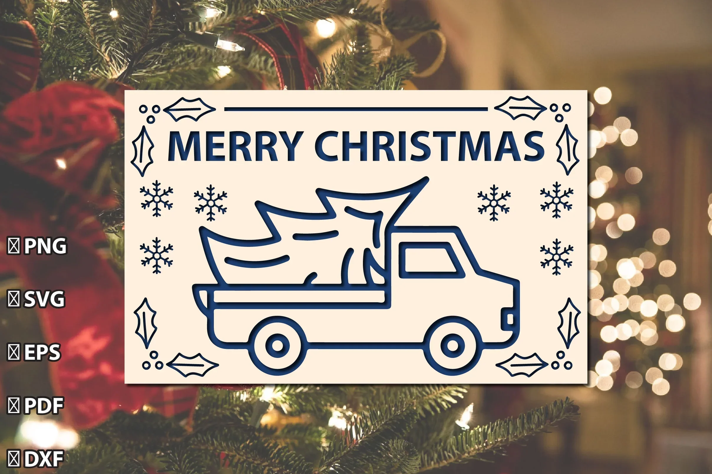 Merry Christmas Card SVG Bundle - Image 10