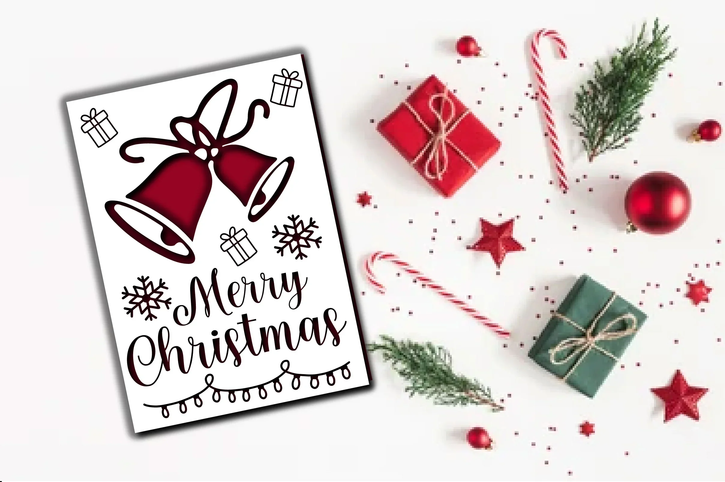 Merry Christmas Card SVG Bundle - Image 8