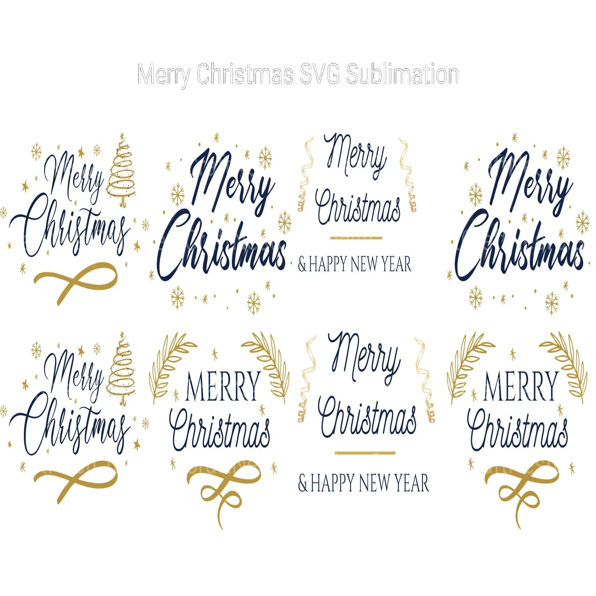 Merry Christmas SVG Sublimation - Image 2