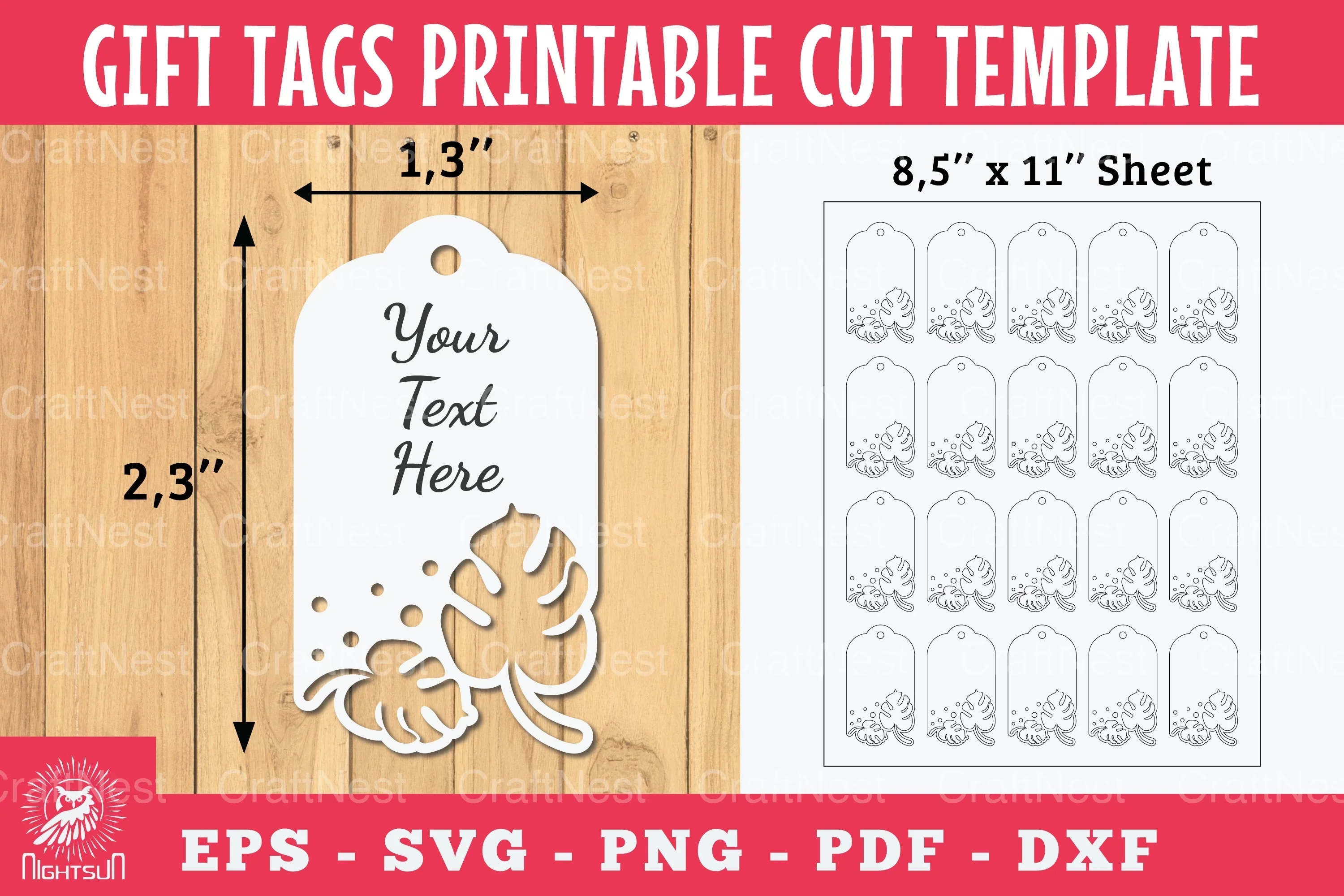 Monster Gift Tags Printable Bundle