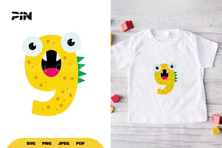 Monster Number Nine SVG Bundle