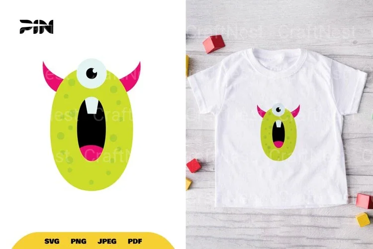 Monster Number Zero SVG Bundle