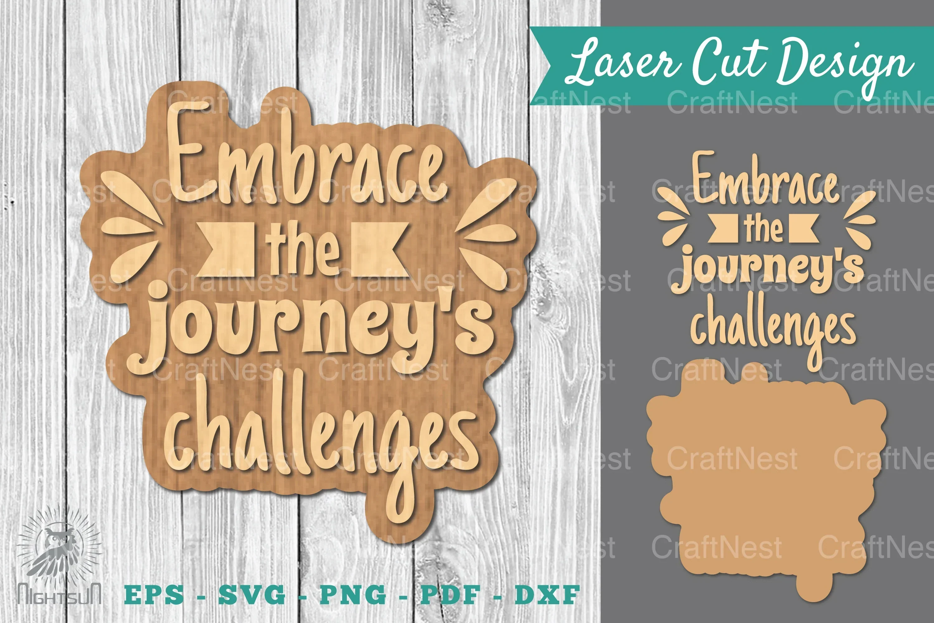 Motivational Laser Cut Decoration Clipart Bundle