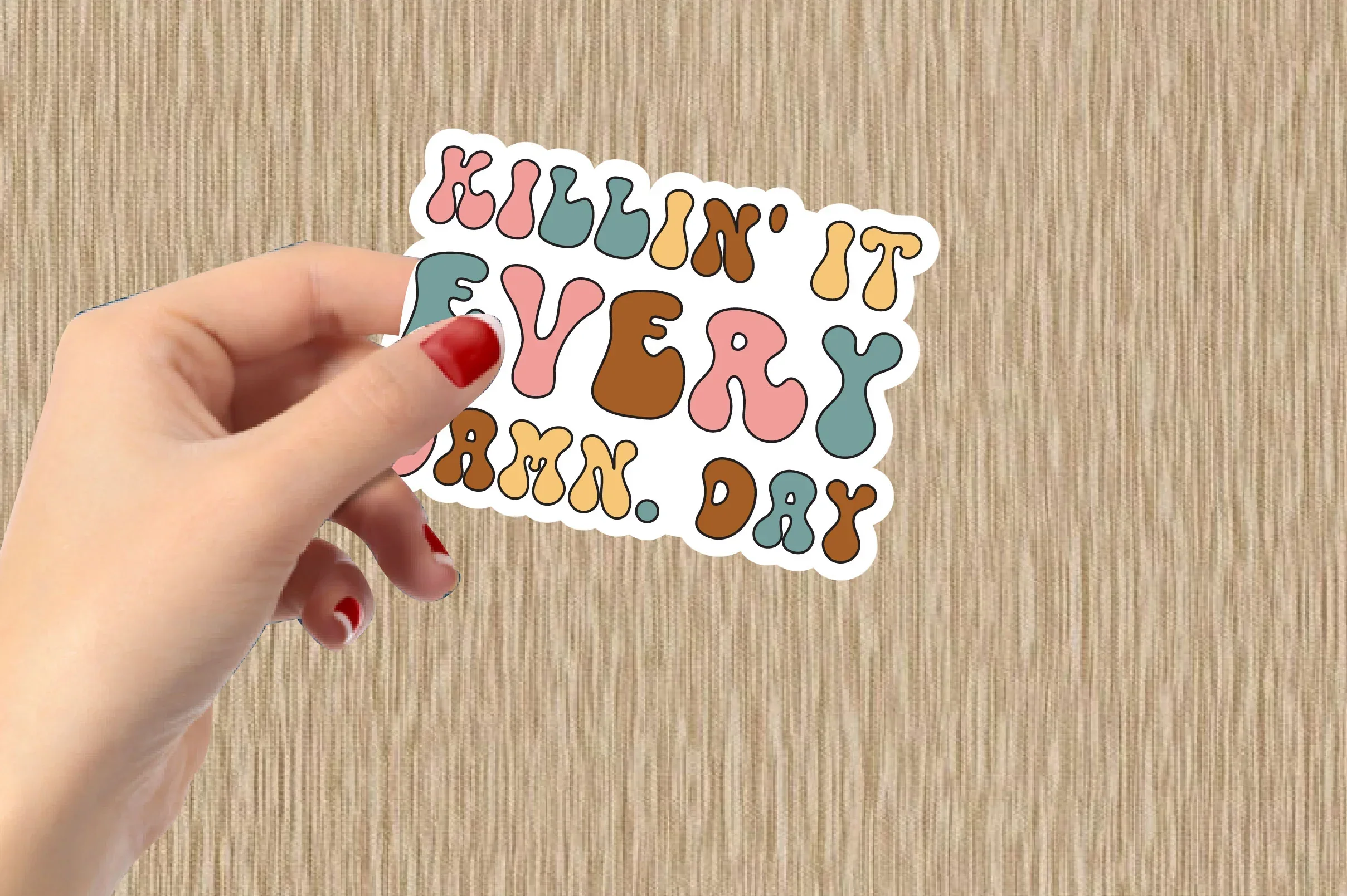 Motivational Retro Sticker Bundle - Image 15