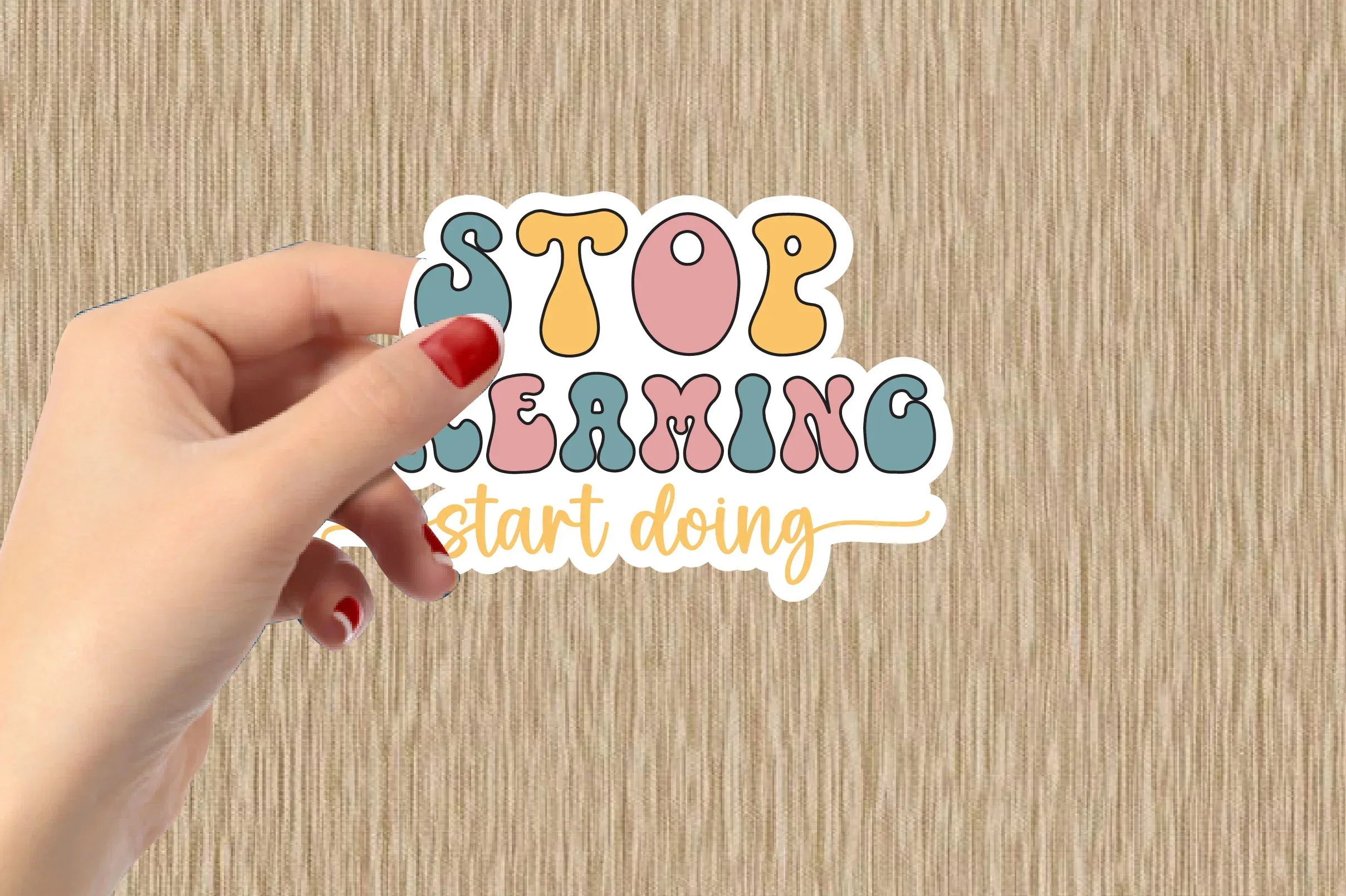 Motivational Retro Sticker Bundle - Image 19