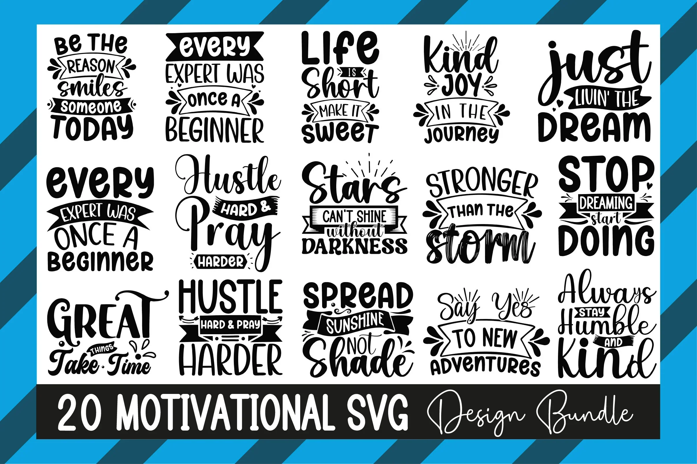 Motivational SVG Bundle