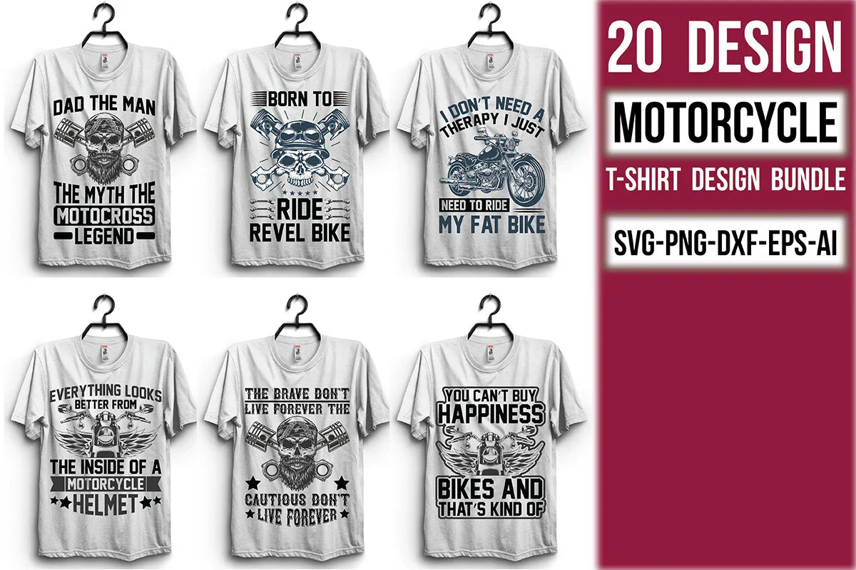 Motorcycle T Shirt Bundle