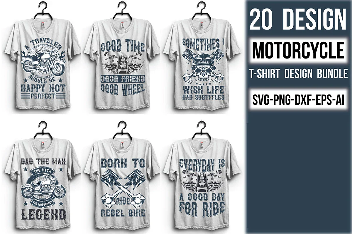 Motorcycle T Shirt Bundle