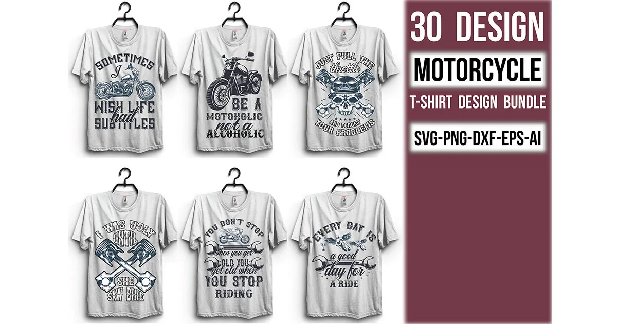 Motorcycle T Shirt Bundle - Image 3