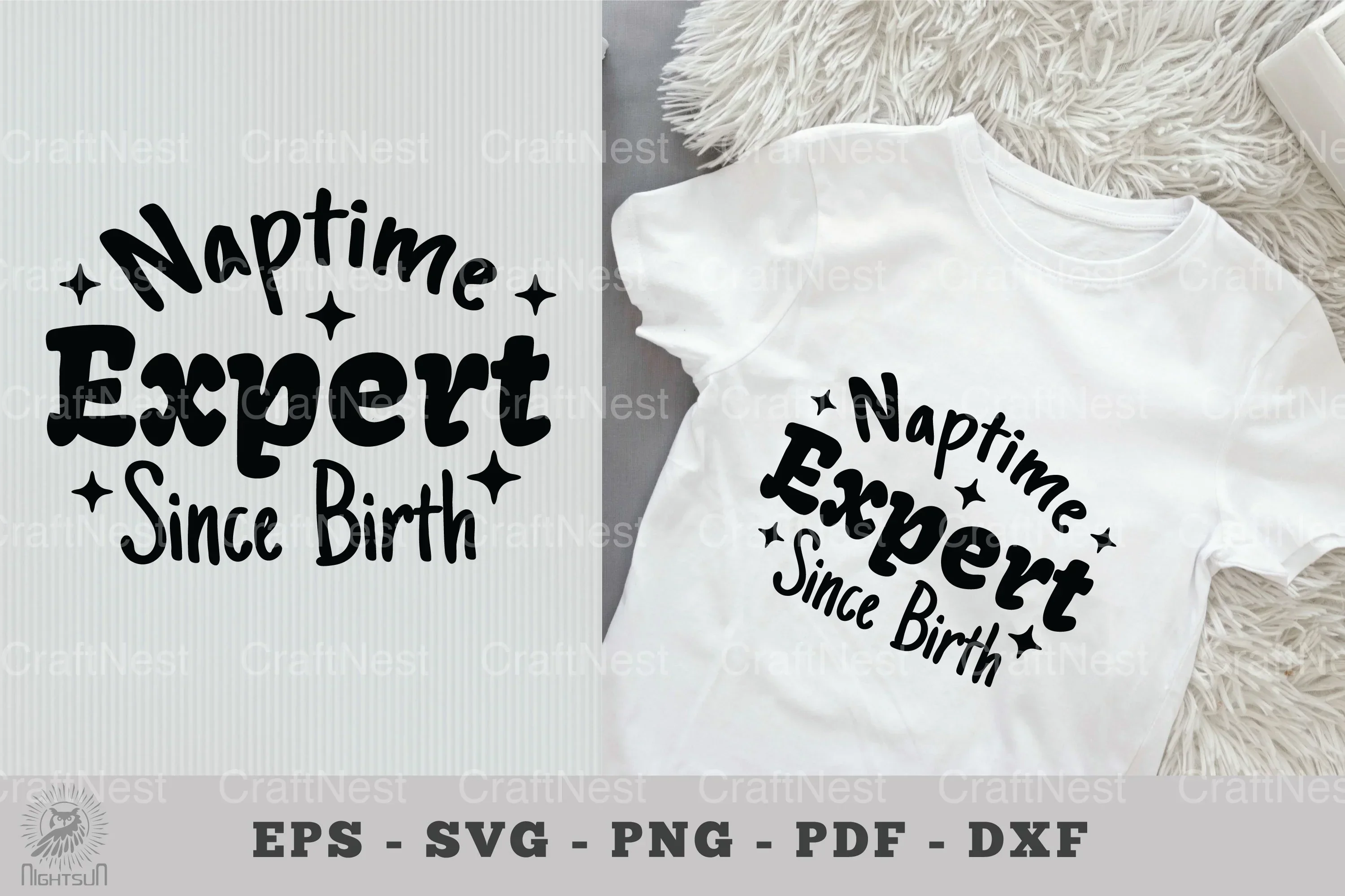 Naptime Expert Since Birth Baby Quotes Clipart Bundle