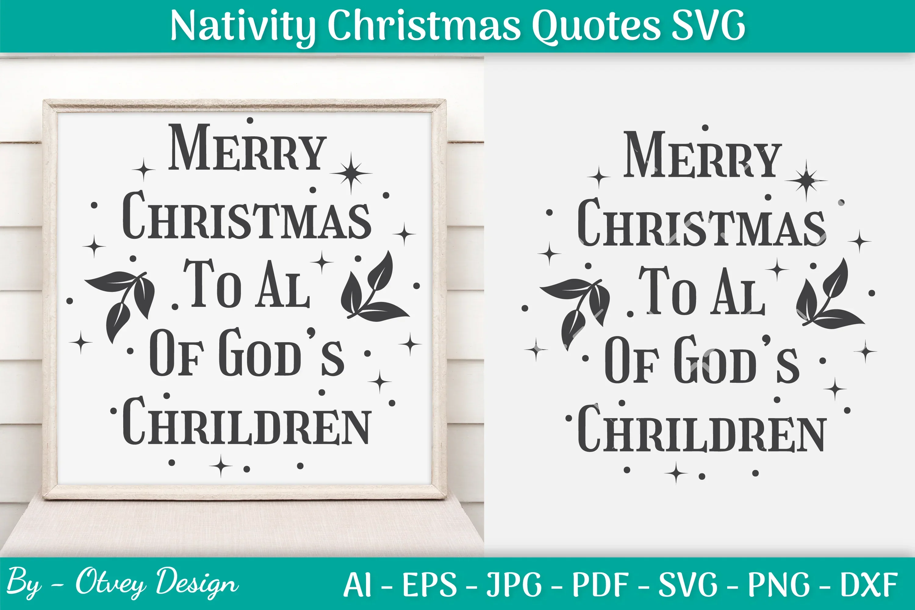 Nativity Christmas Quotes SVG Bundle